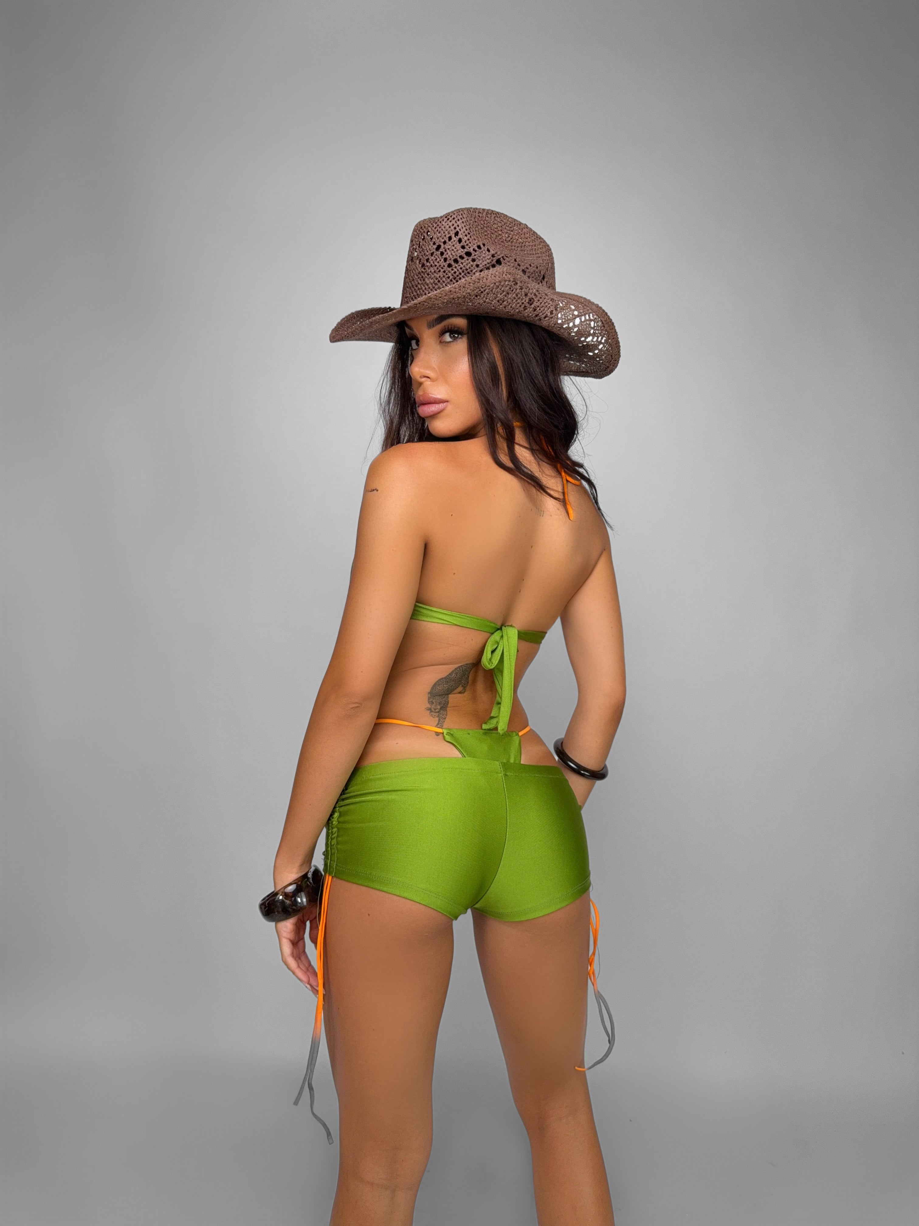 Set Bikini+Shorts Lucille-Green