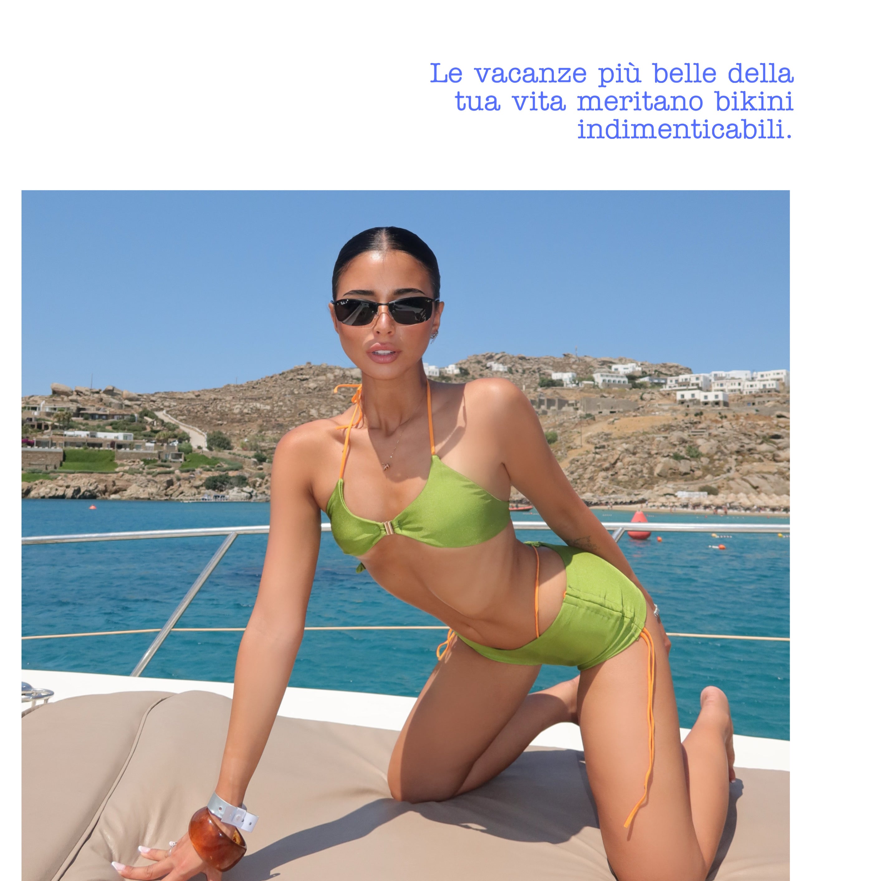 Set Bikini+Shorts Lucille-Green