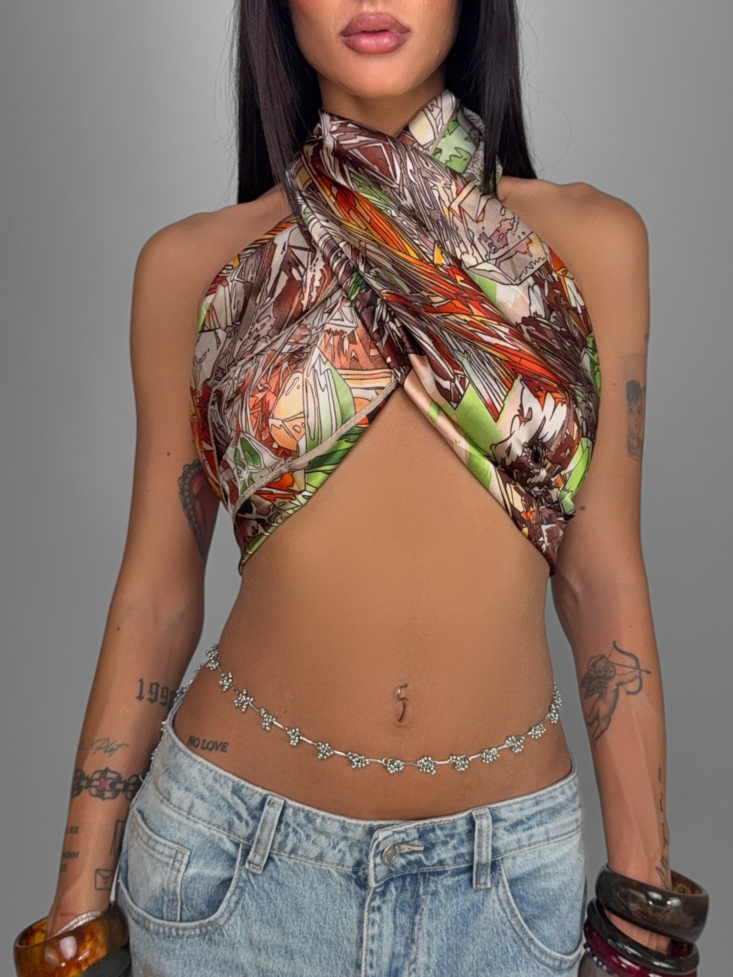 Top Foulard 4 In 1-Green