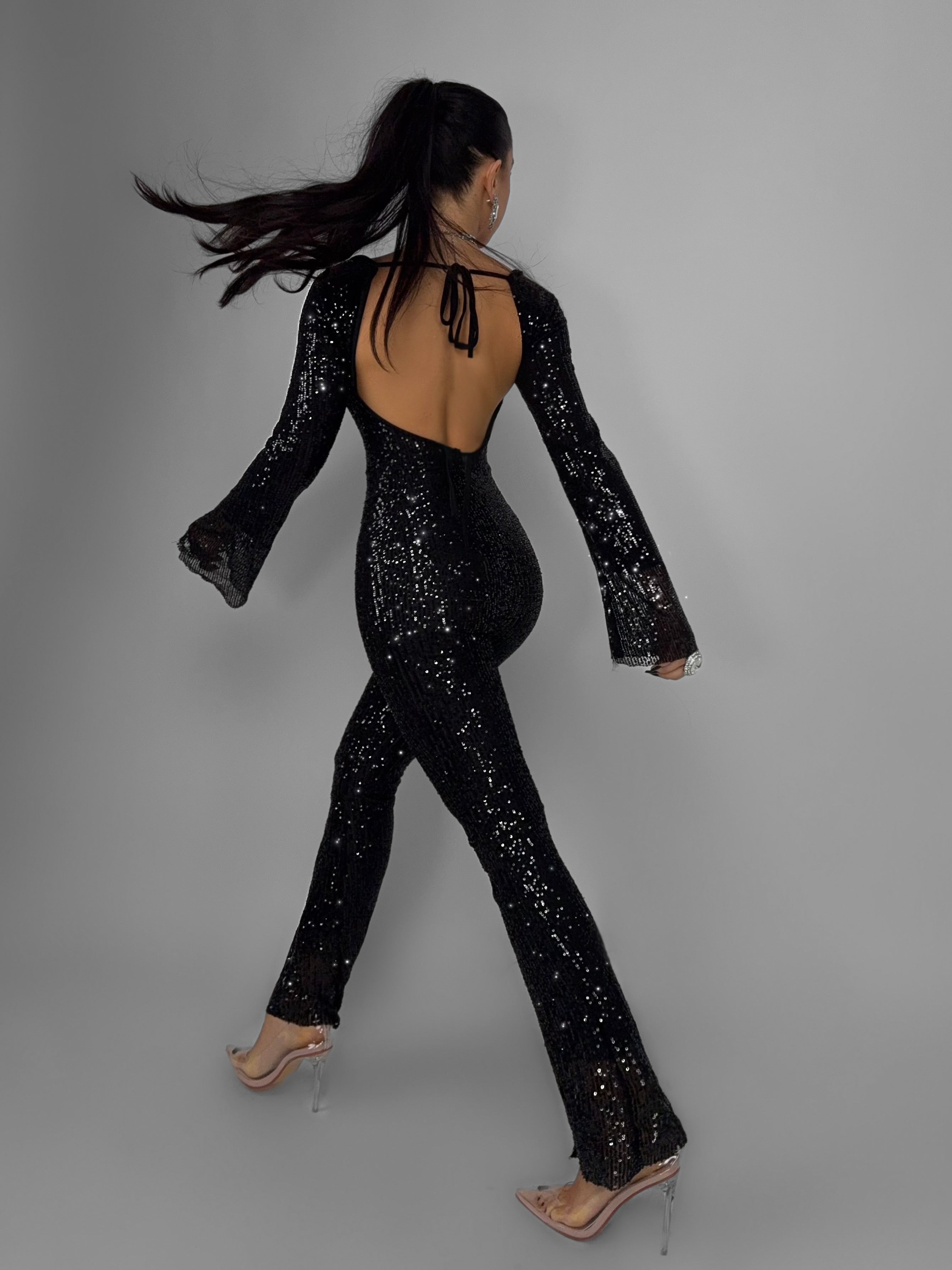 Tuta All These Sparkle - Black