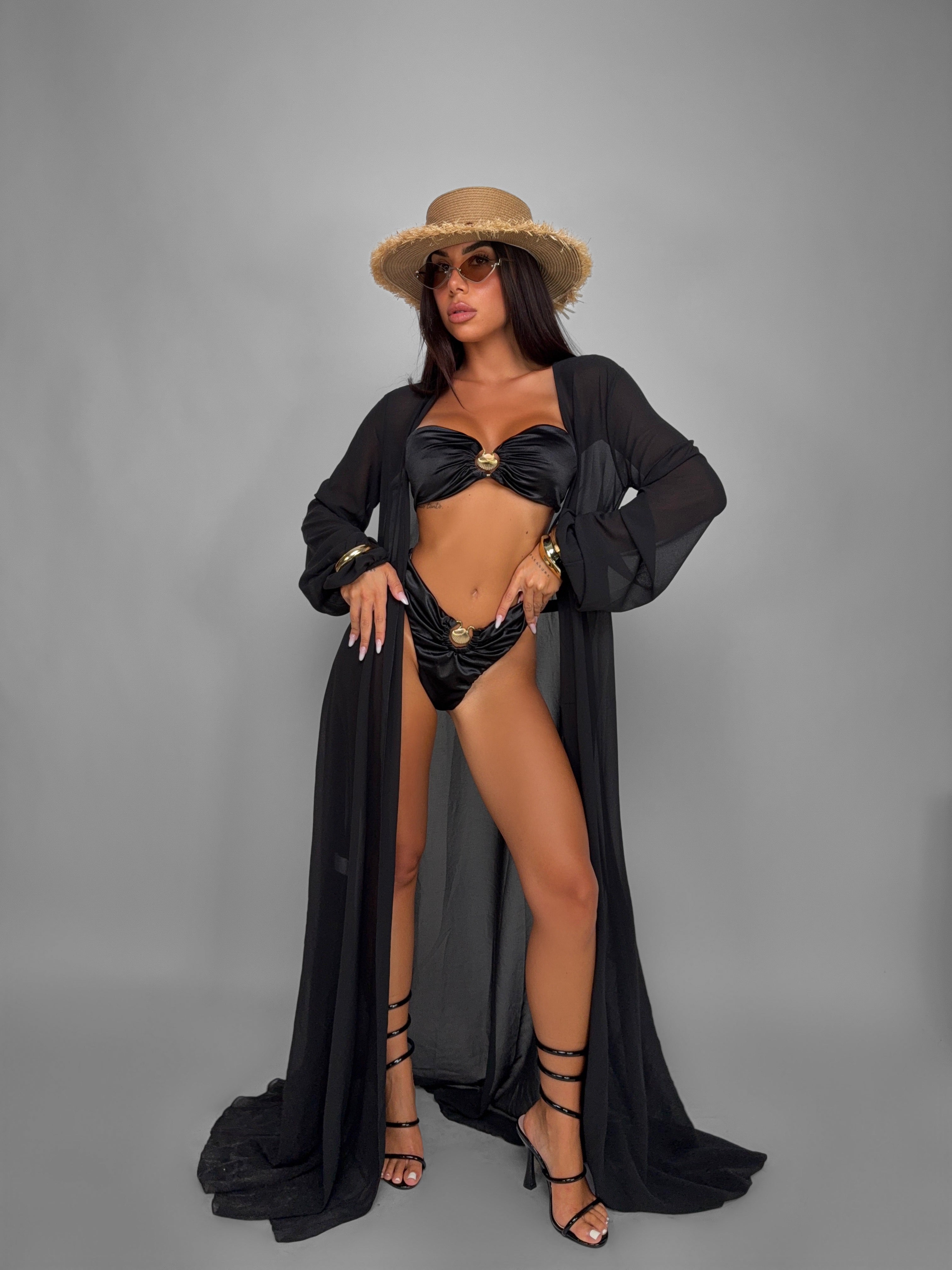 Maxi-Cardigan Dominique - Nero