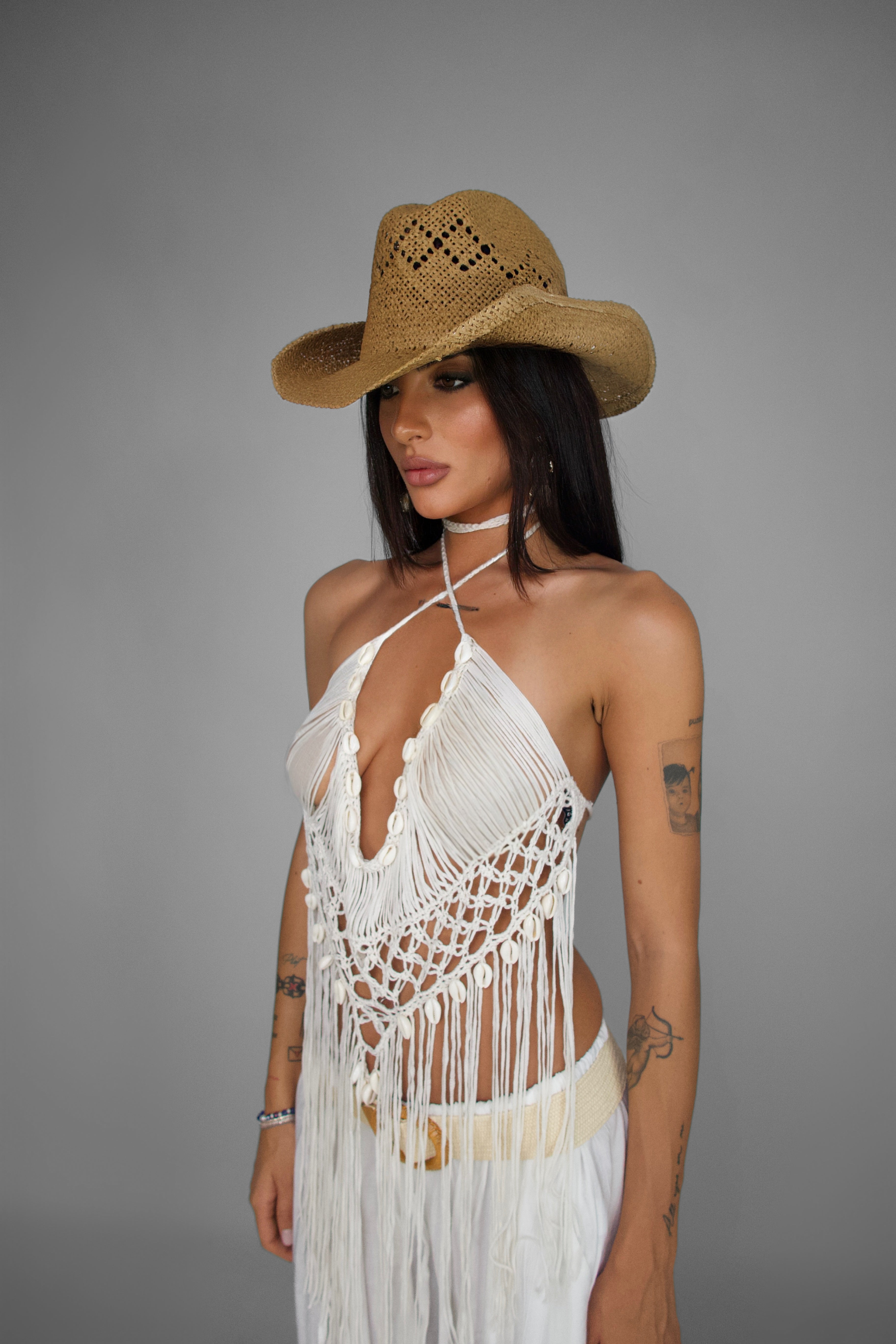 Top Seashell-White