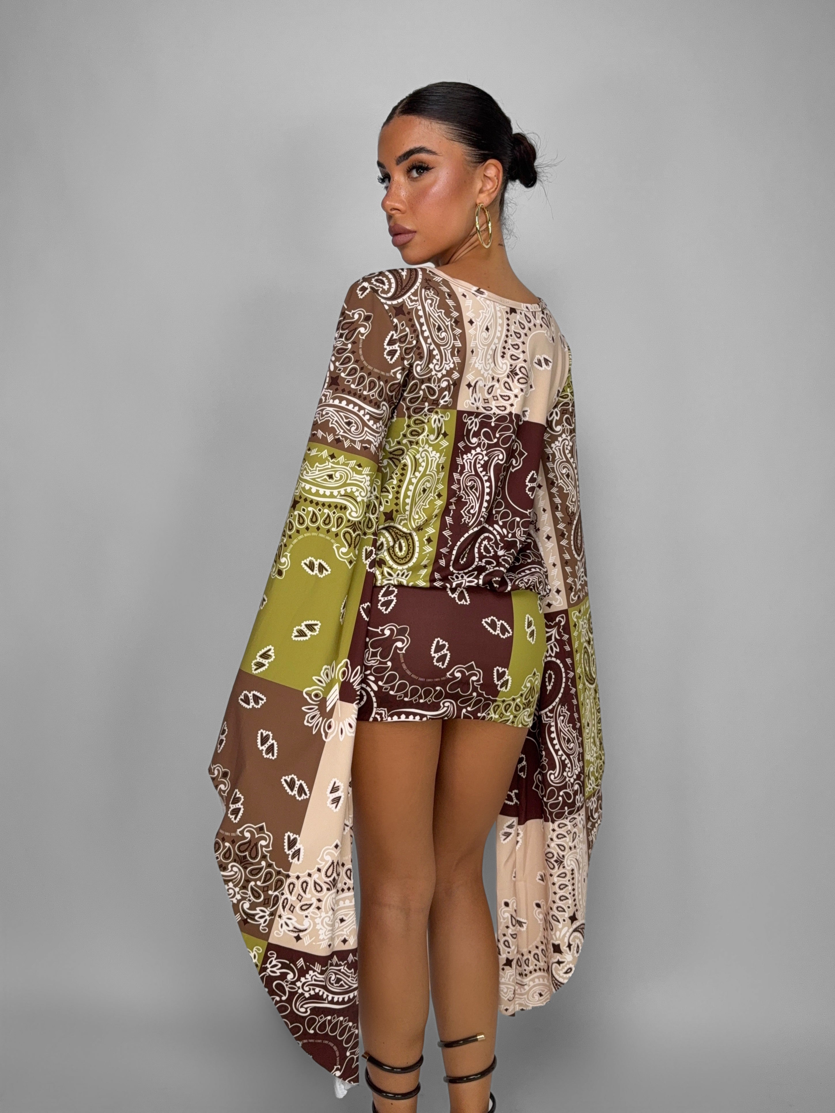Abito Flare-Brown