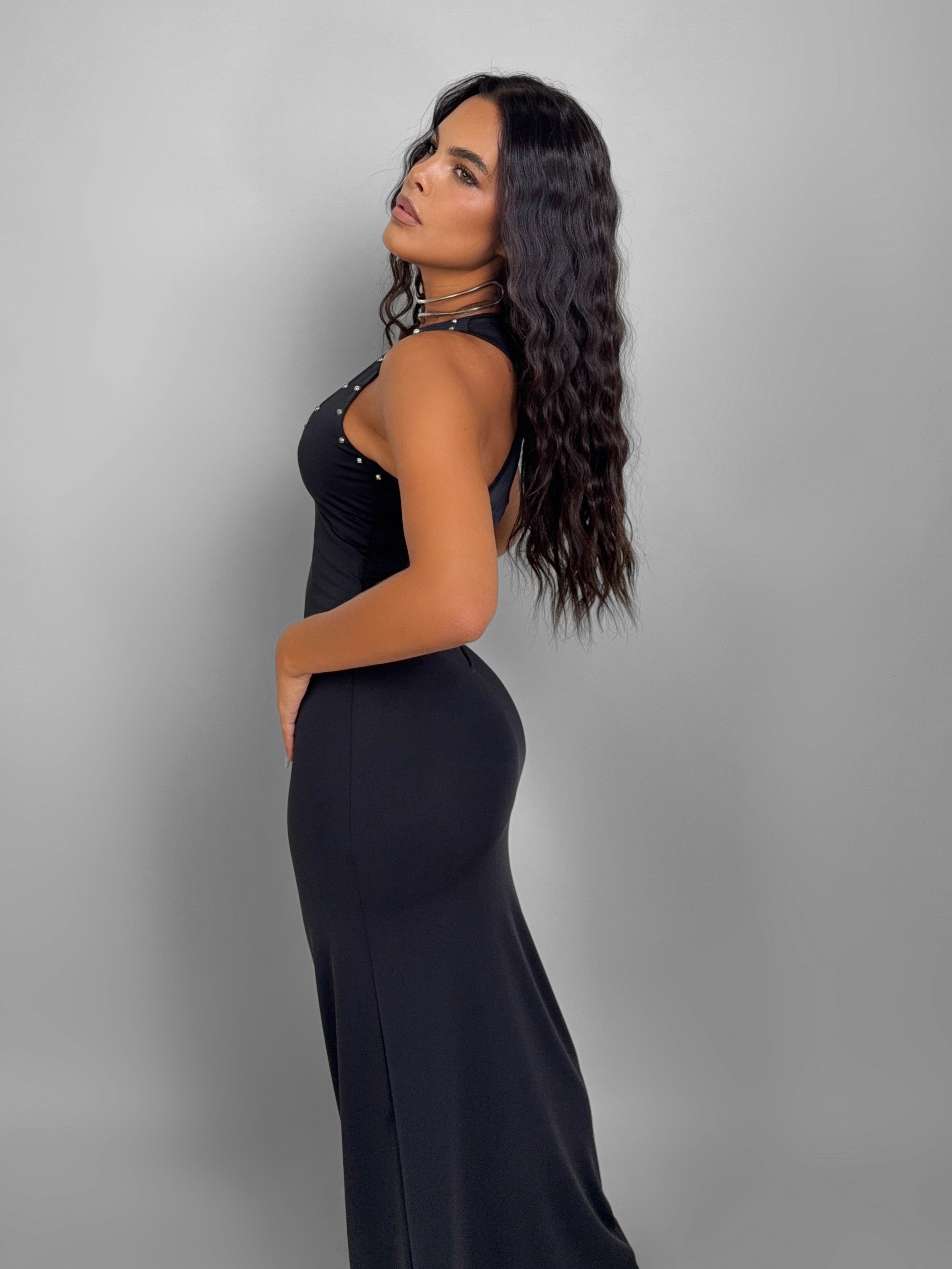 Abito Luxe Stud-Black