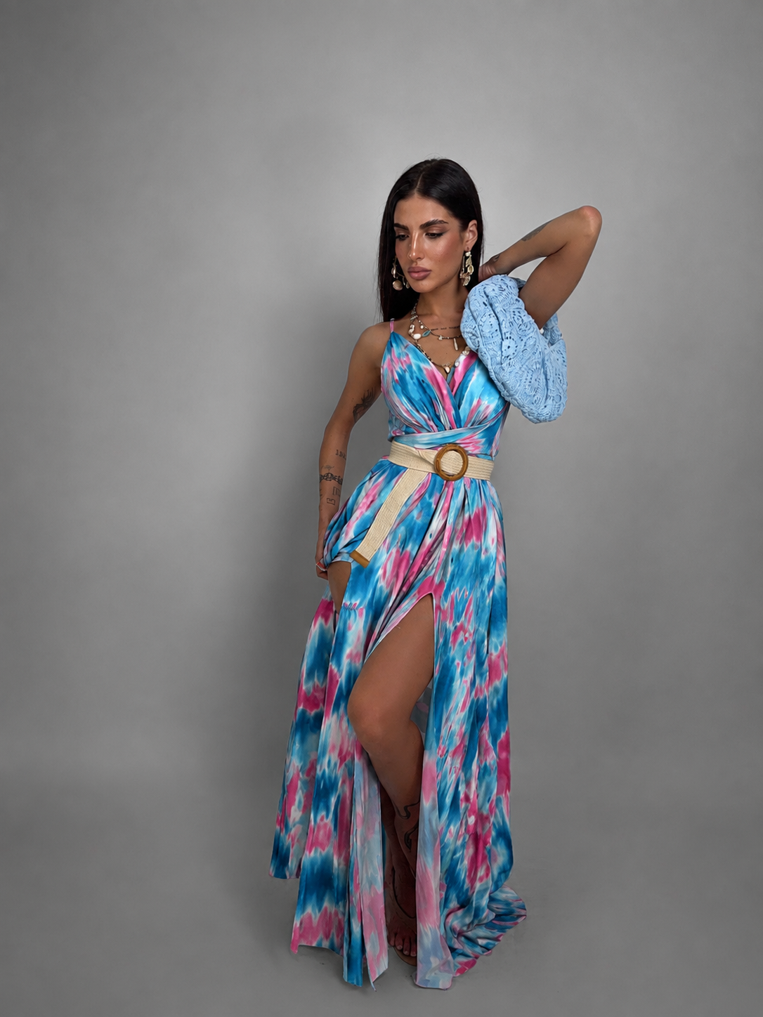 Abito Sky Blossom-Light Blue