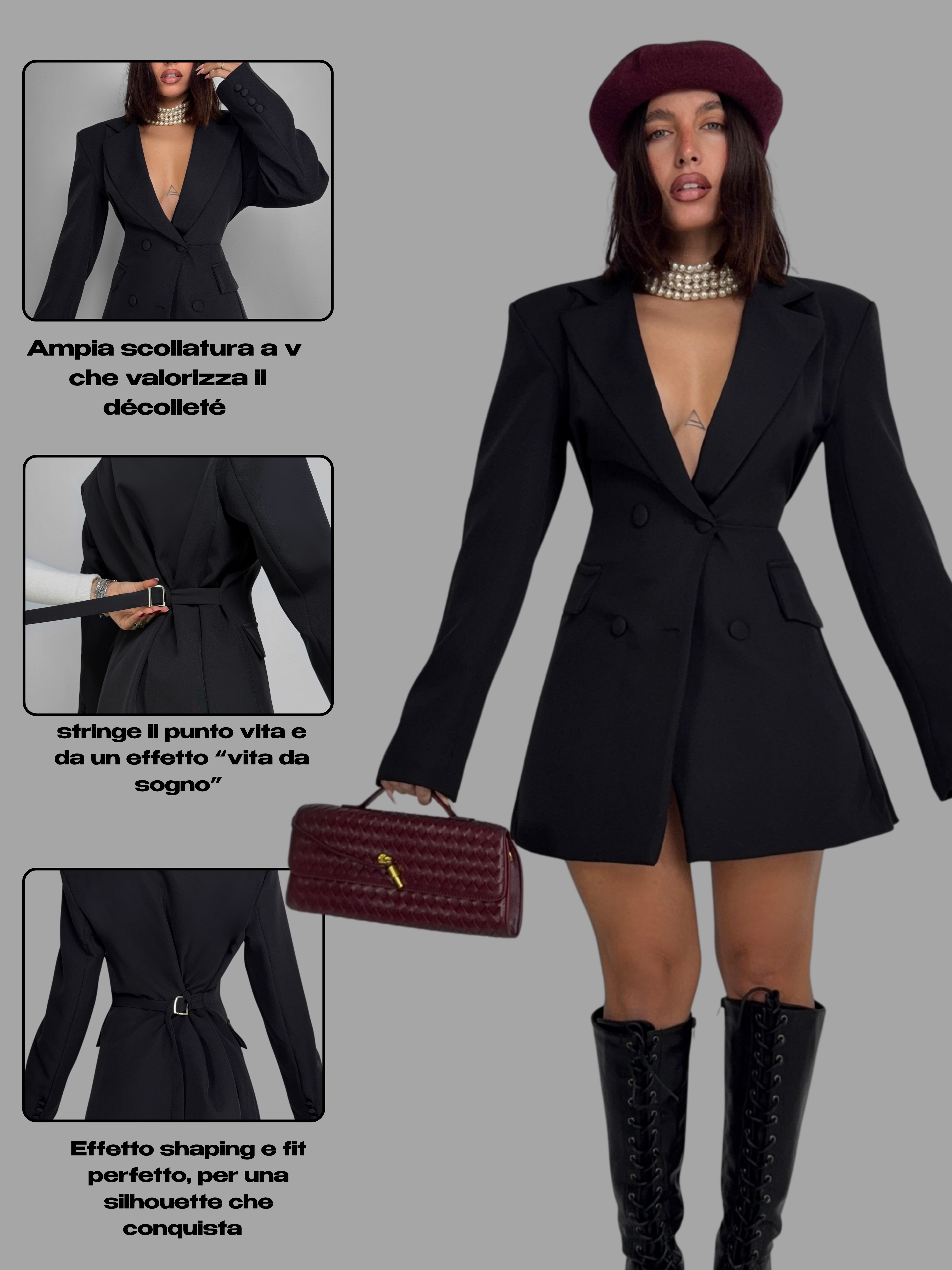 Abito/Giacca Magic Shaping - Black