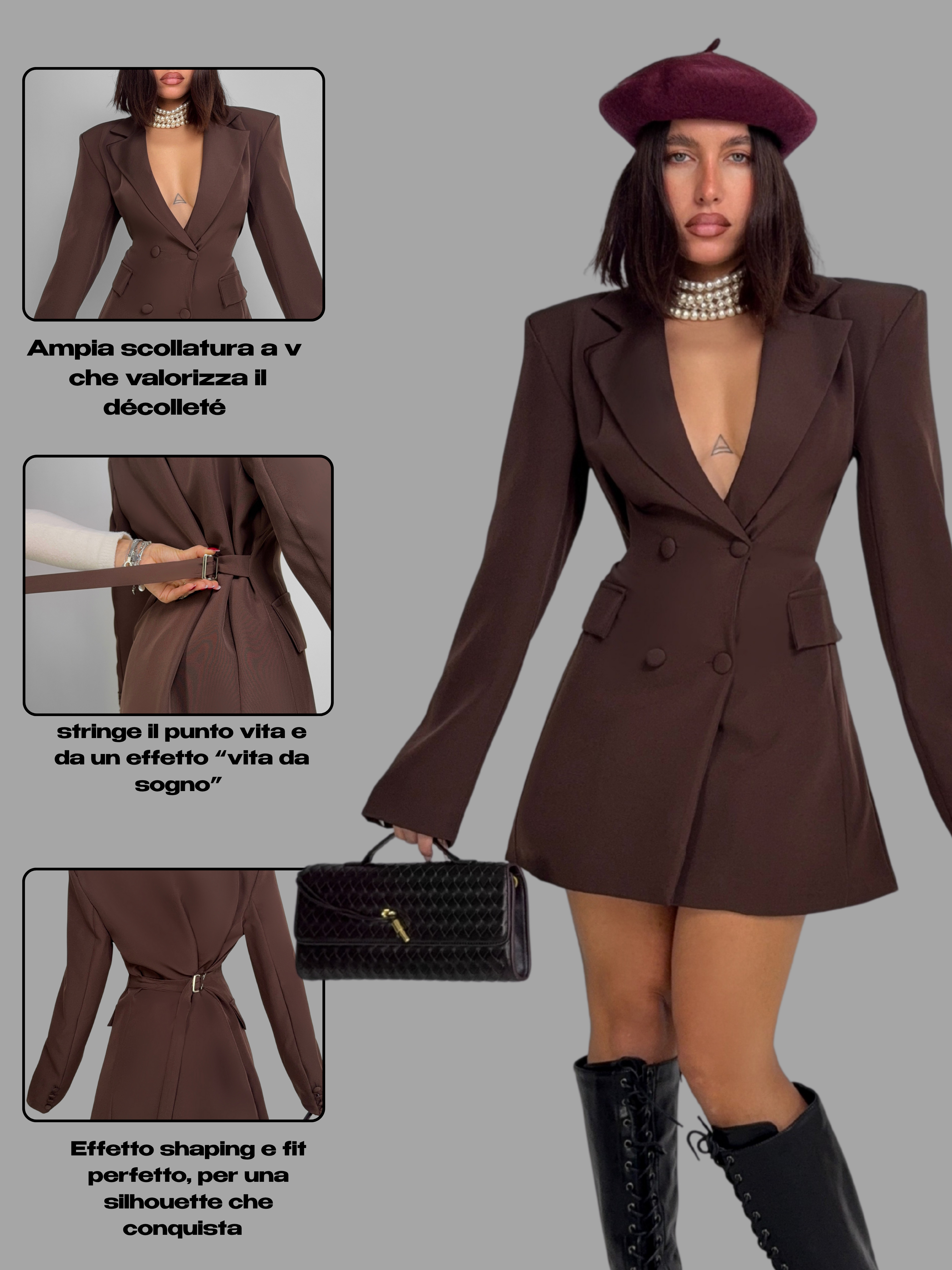 Abito/Giacca Magic Shaping - Brown