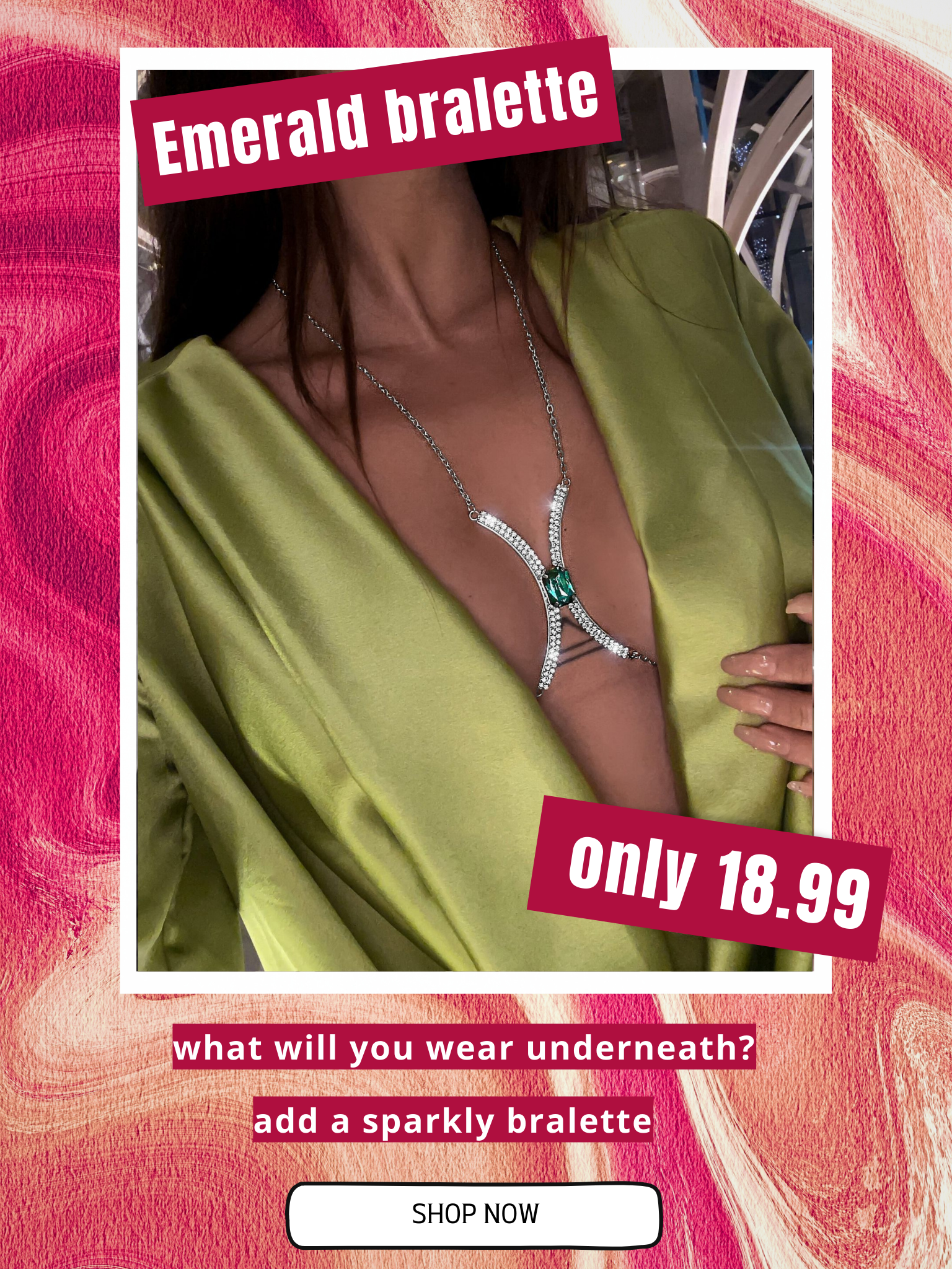 Gioiello Emerald Bralette Pop up