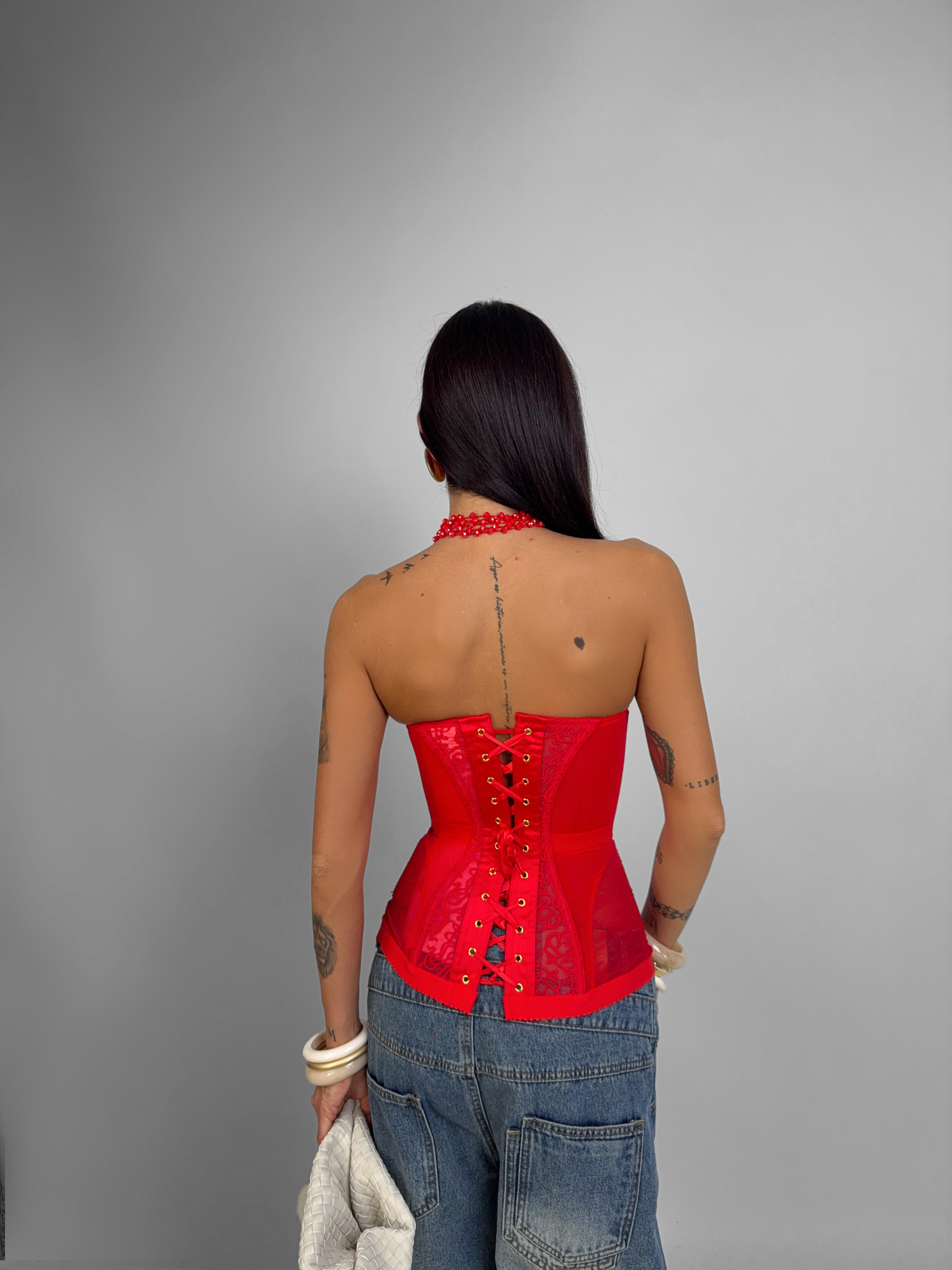 Glamour Red Bustier