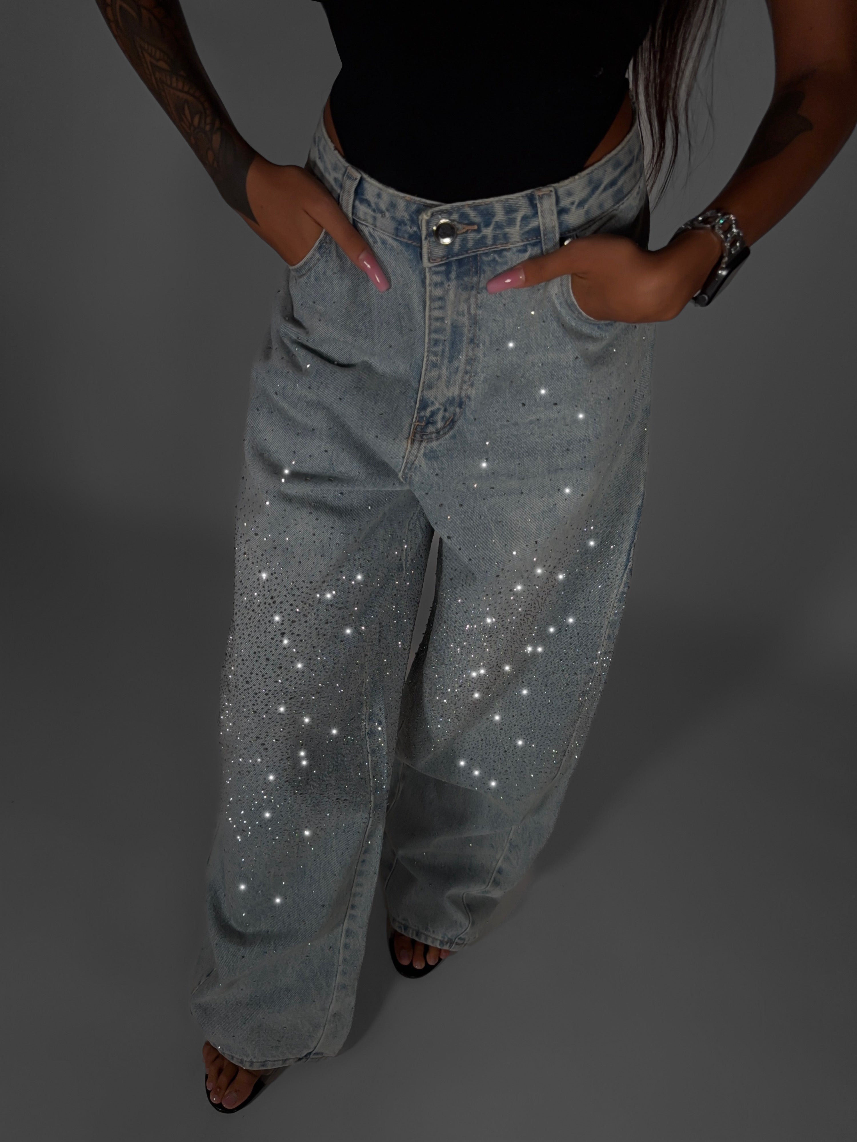 Jeans Blue Crystal