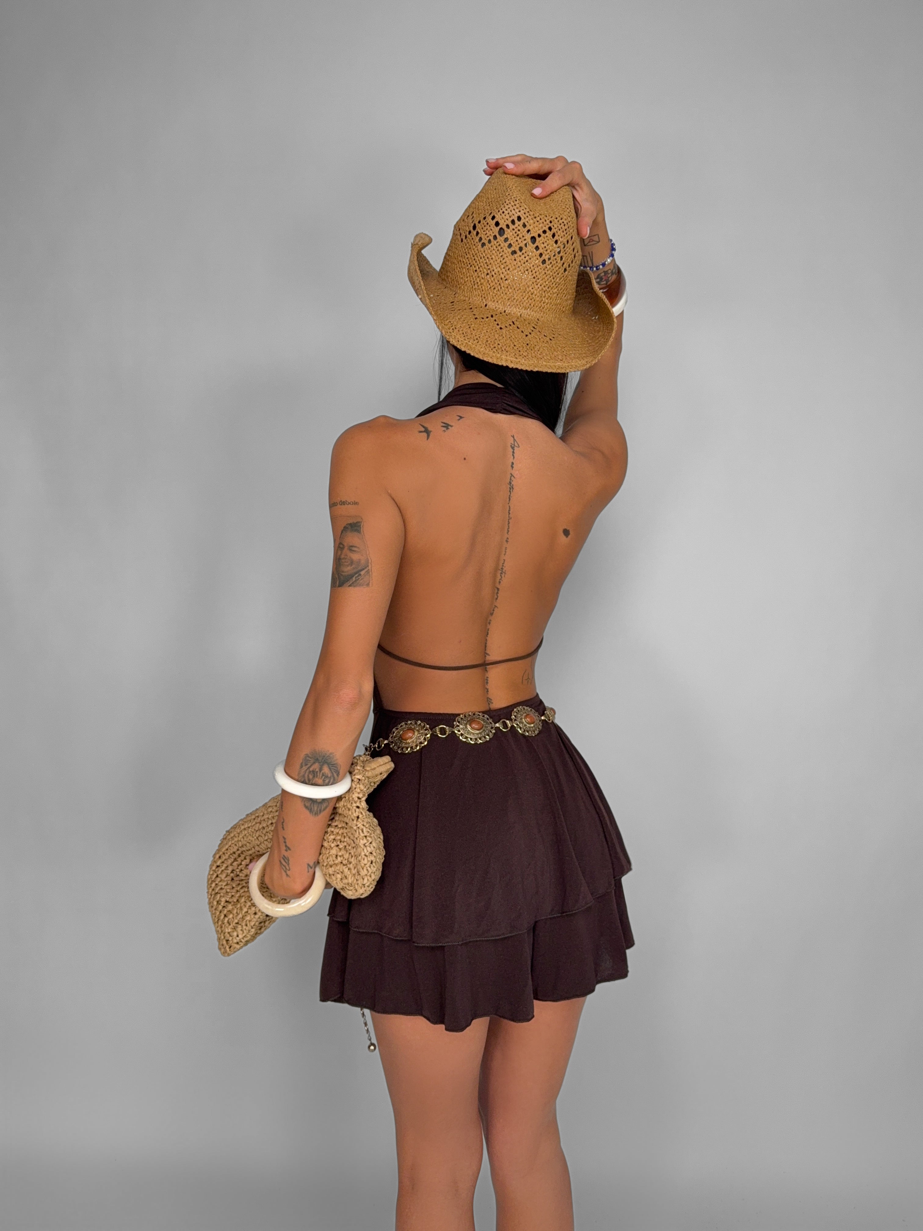 Tuta Venus Backless-Brown