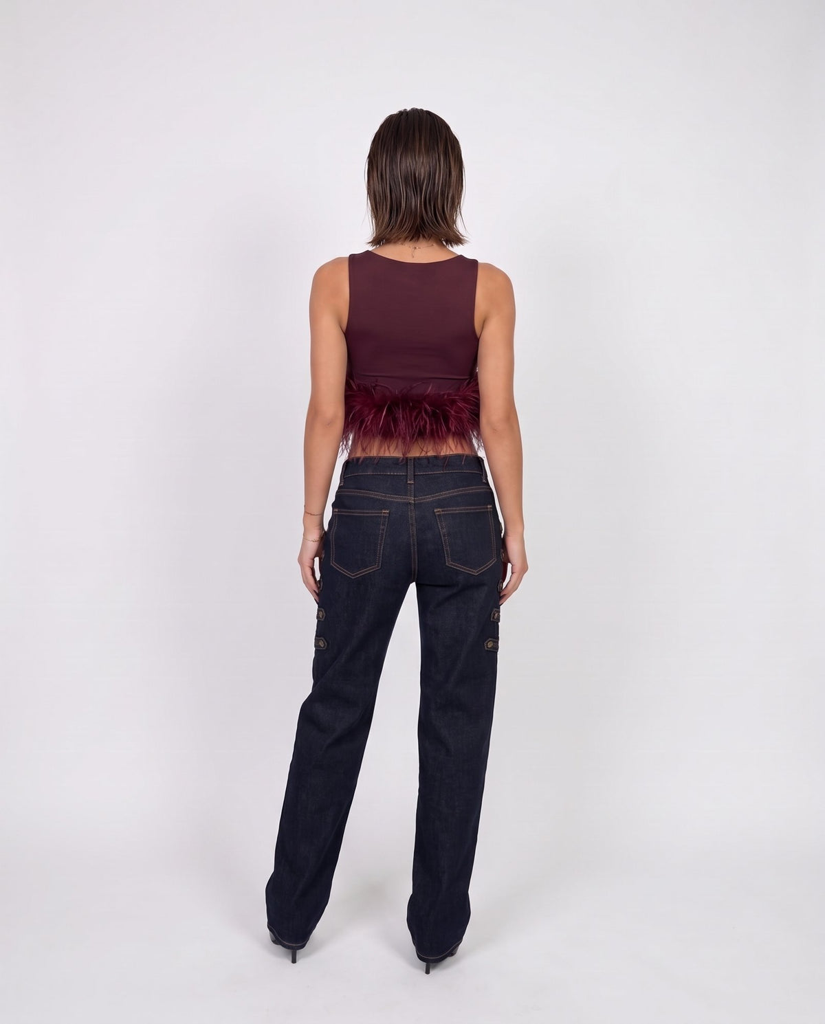 Top Feather Touch-Cherry Red