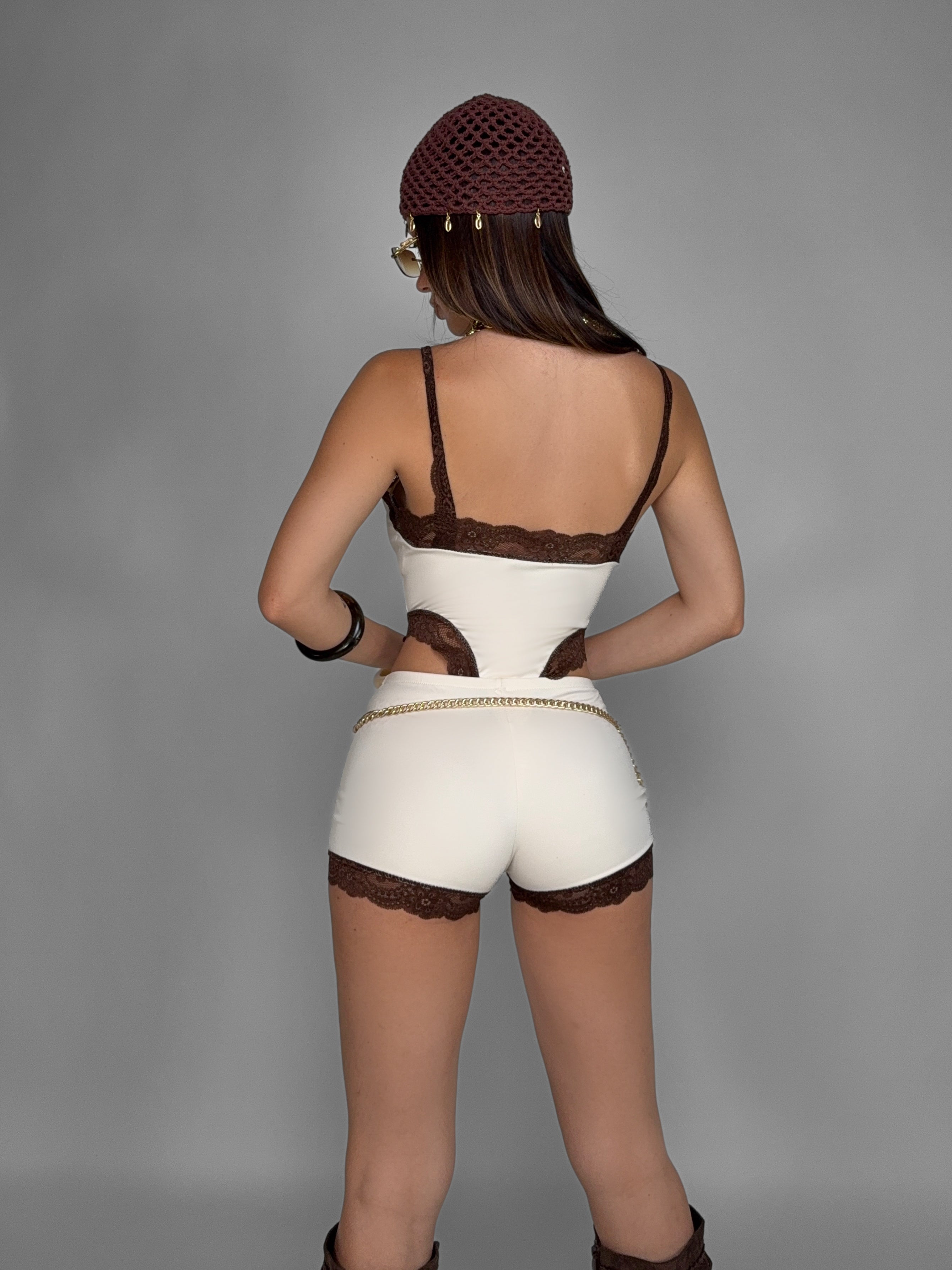 Eternal Lace Full Suit - Beige