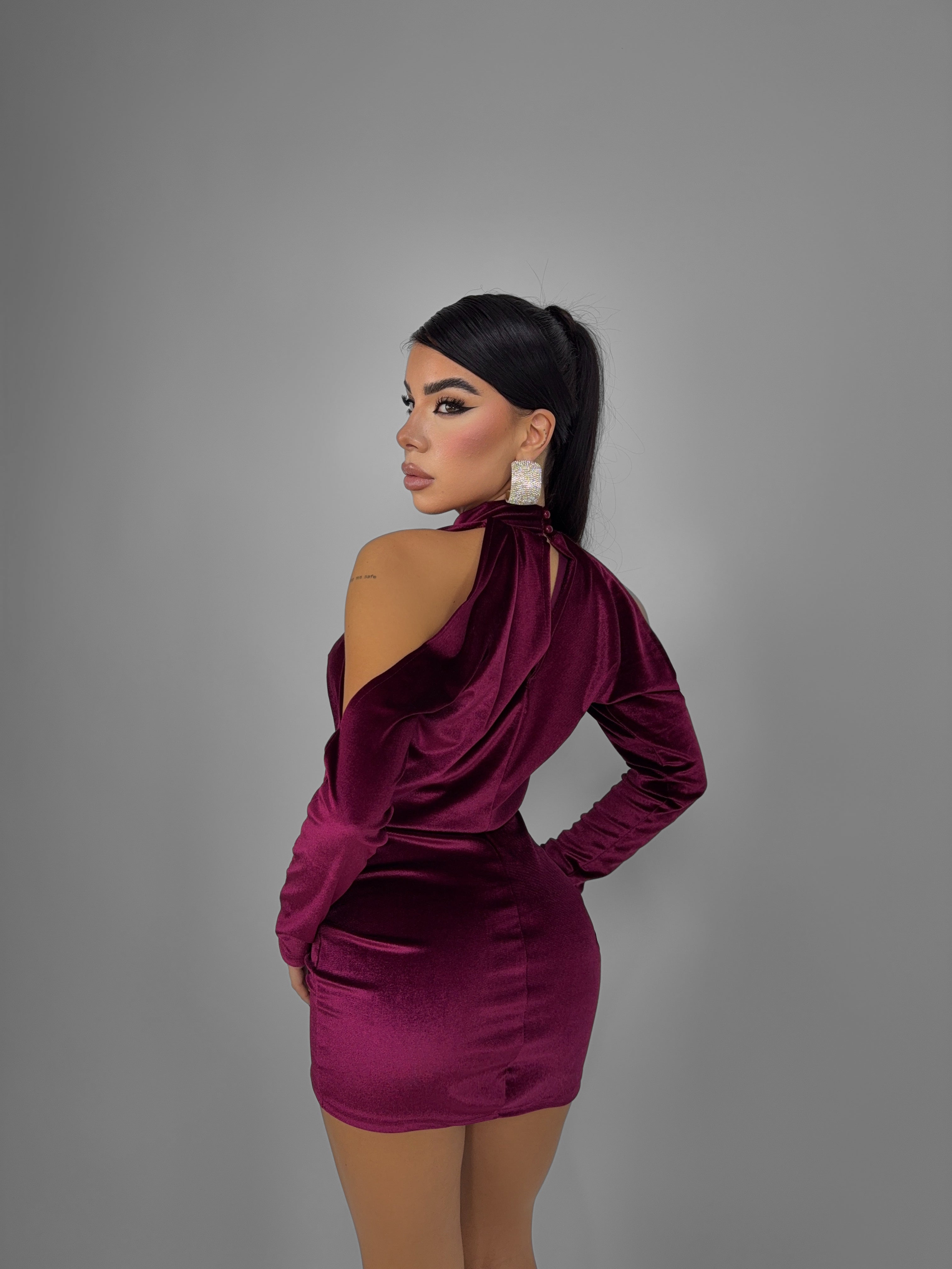 Abito Midnight Kiss - Cherry red