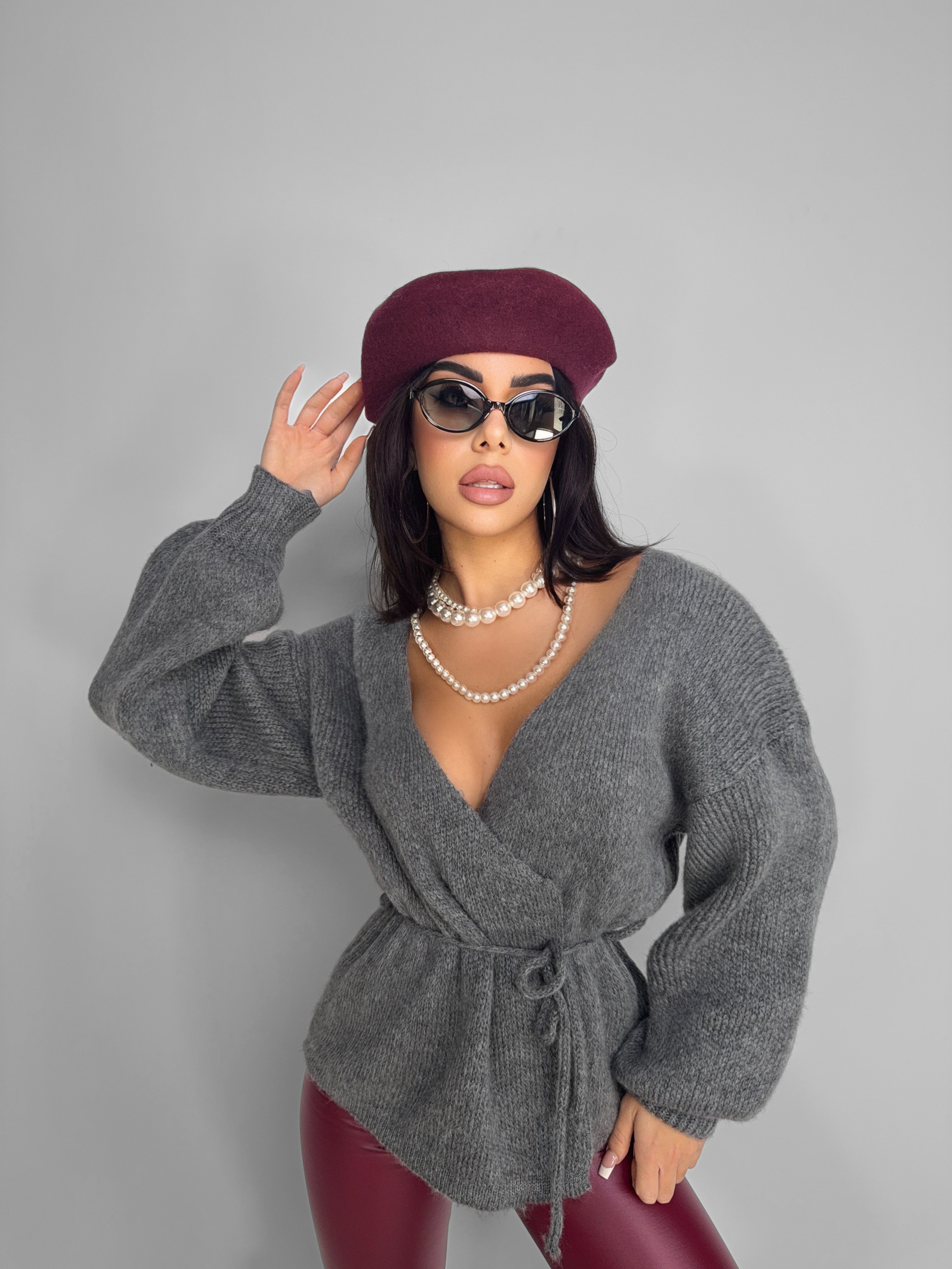 Maglione Strings Double-Grey