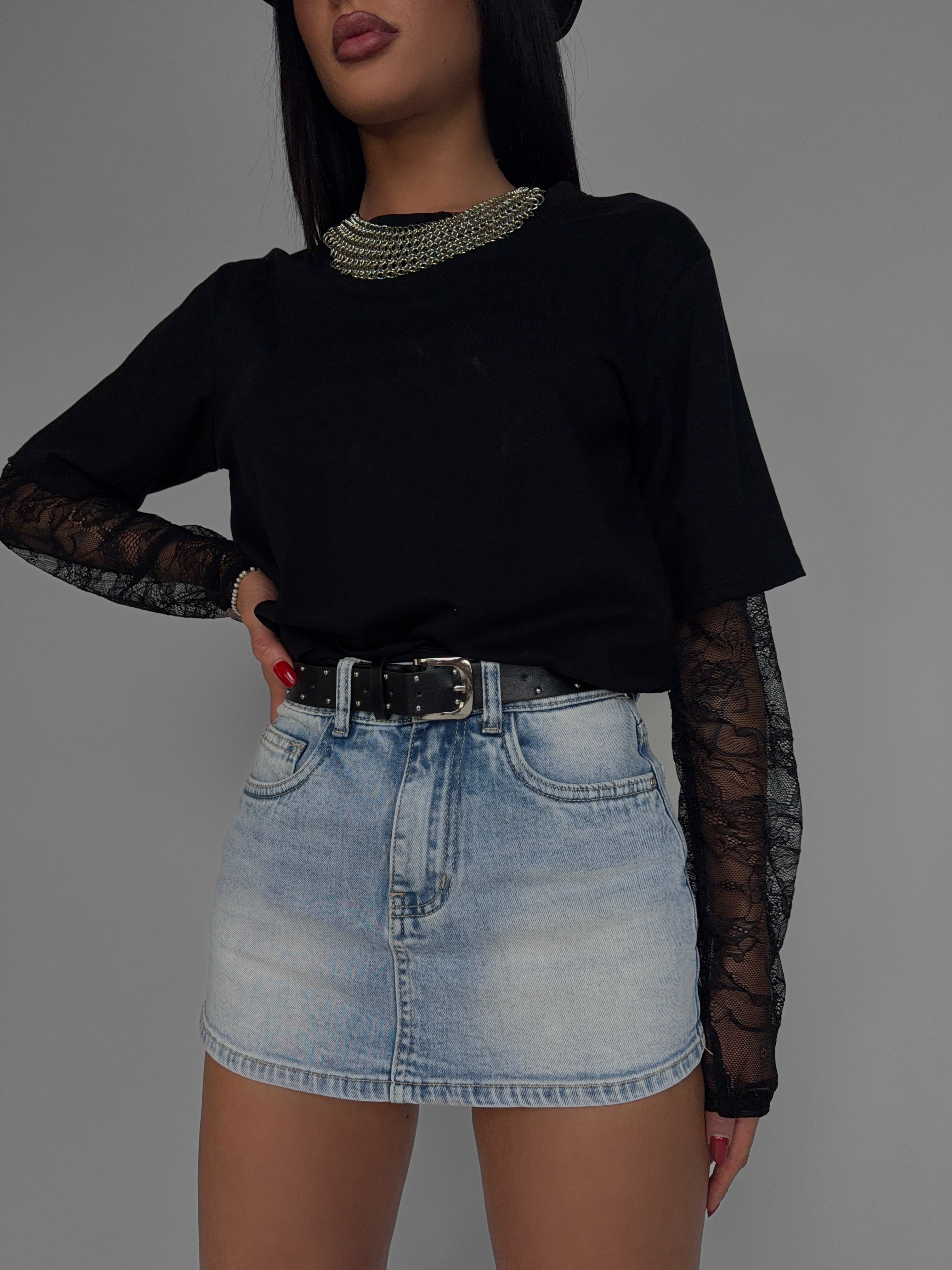 Culotte Skirt Daily-Light Denim
