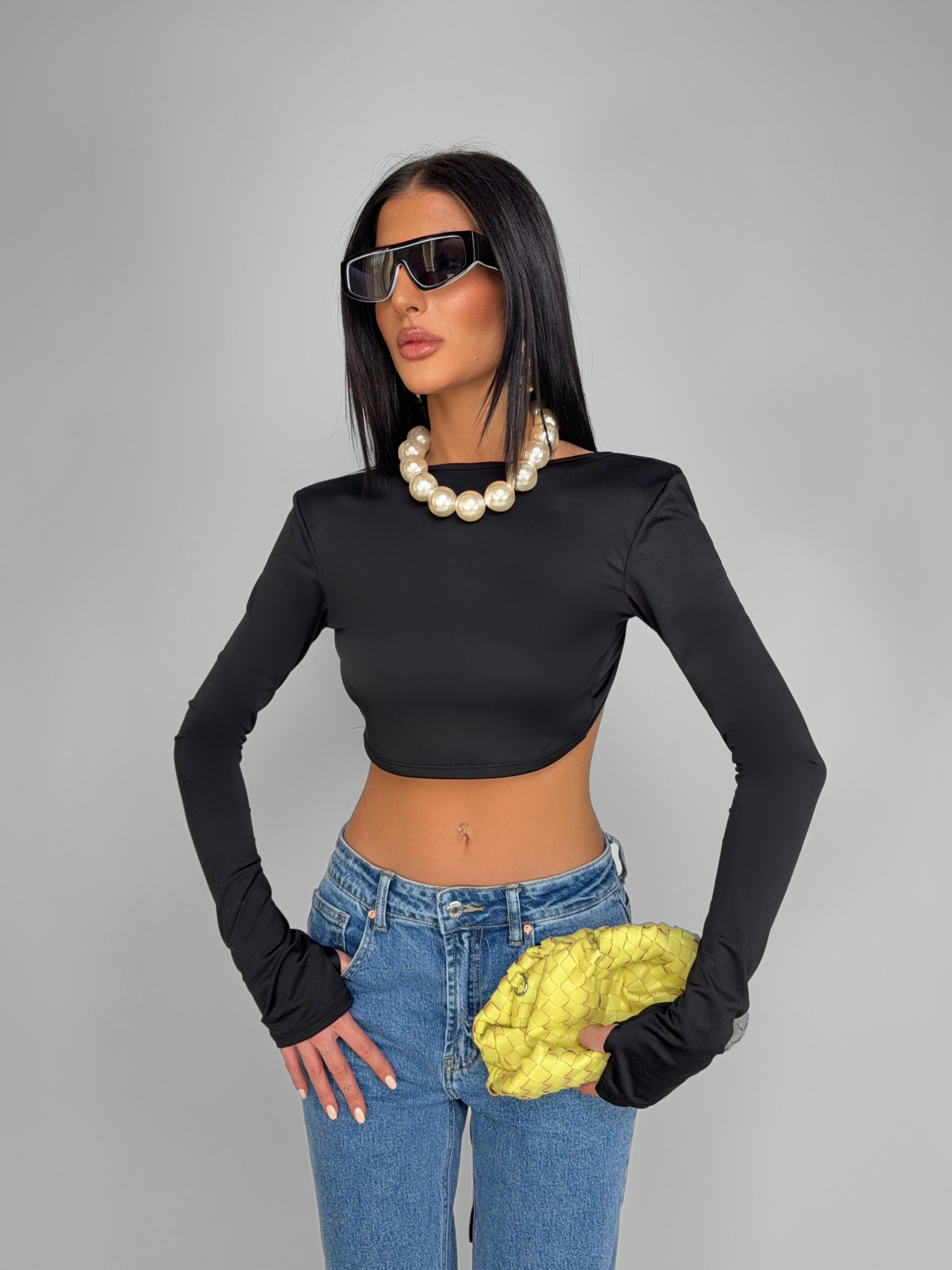 Top Backless Crop