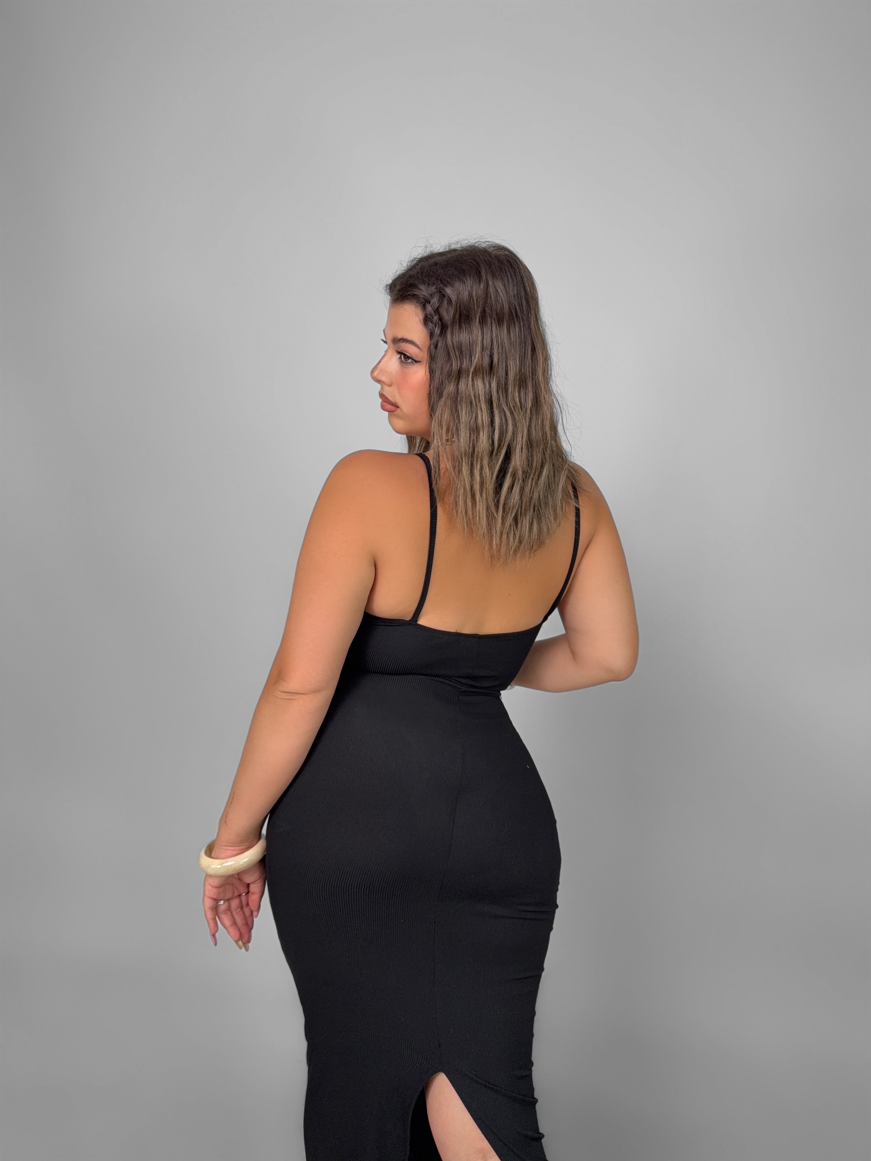 CURVY FIT - Abito Explosion - Black