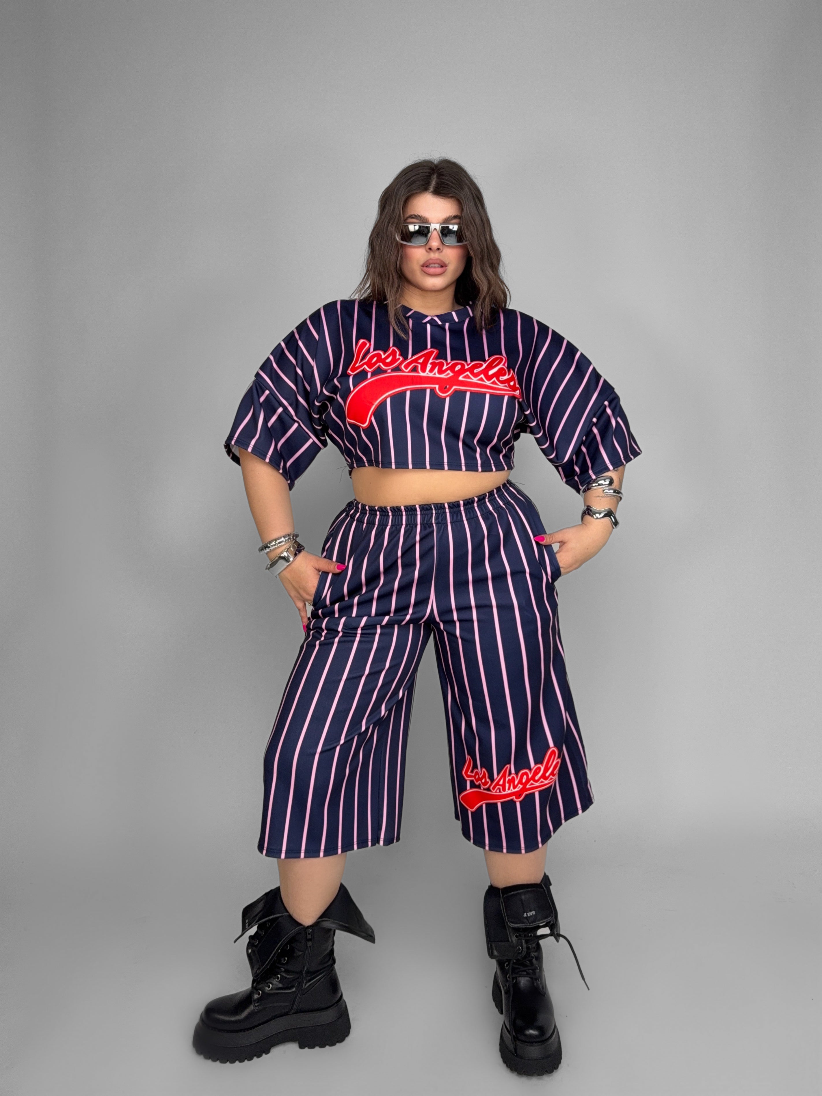 CURVY FIT - Completo Los Angeles-Blu