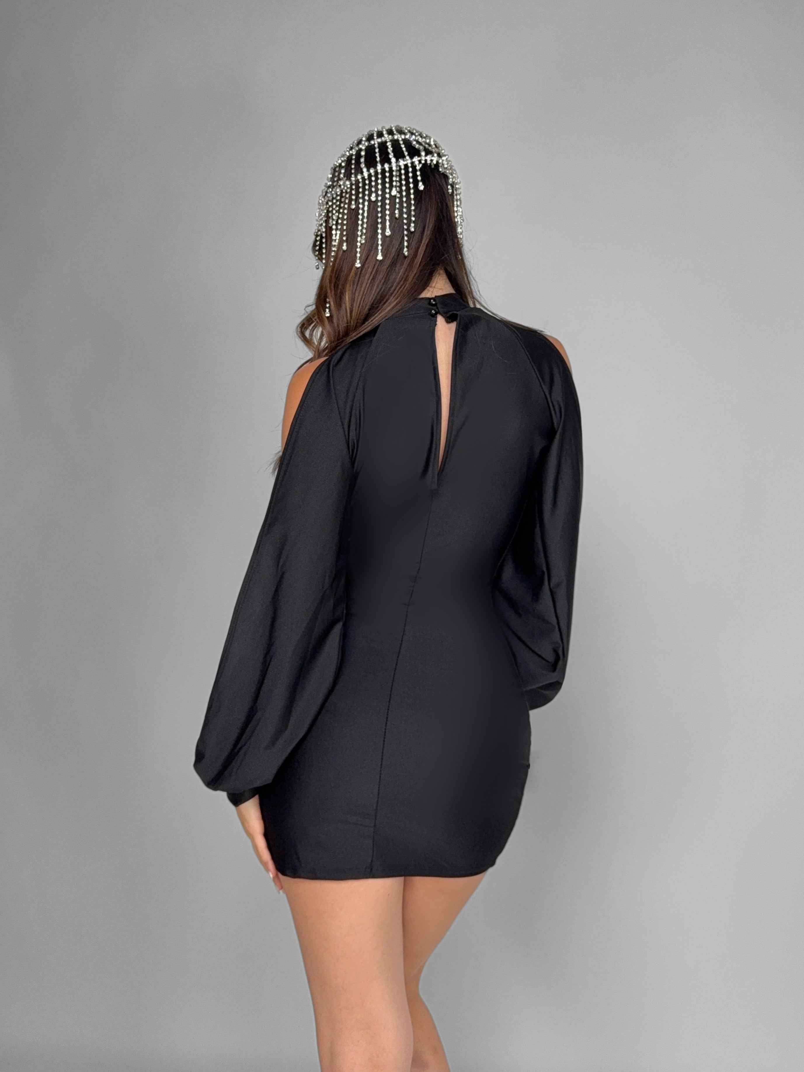 Abito Dramatic Sleeve-Black