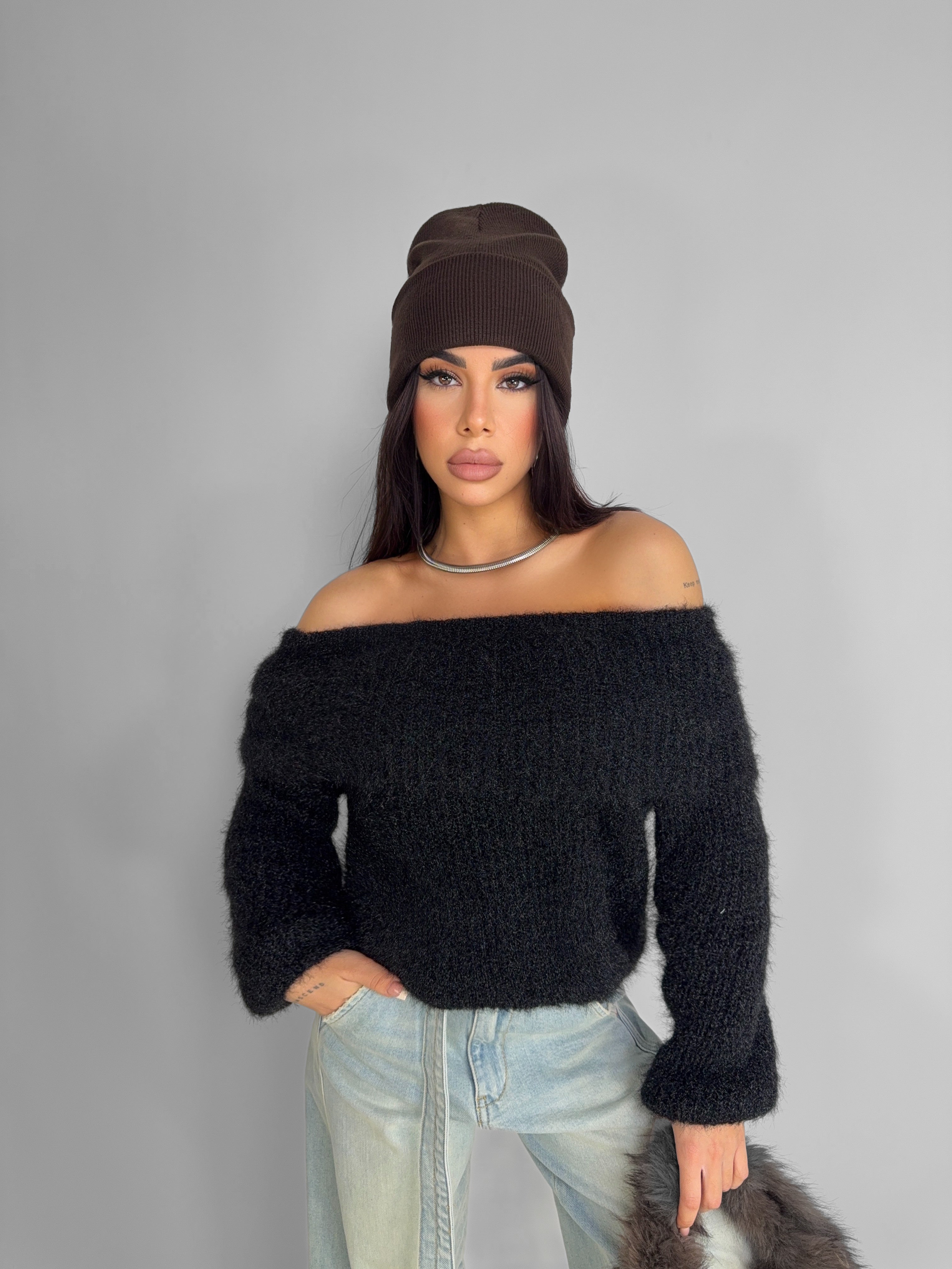 Maglione Cuddle-Black