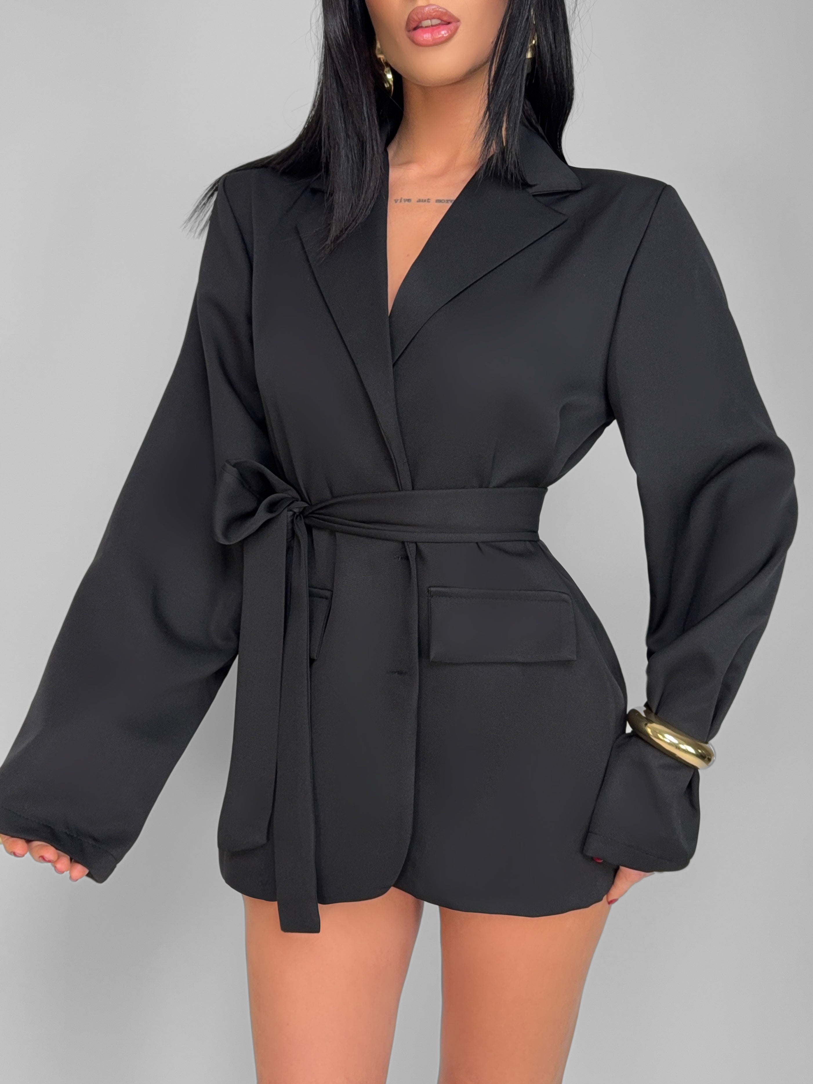 Abito/Giacca Wrap-Black