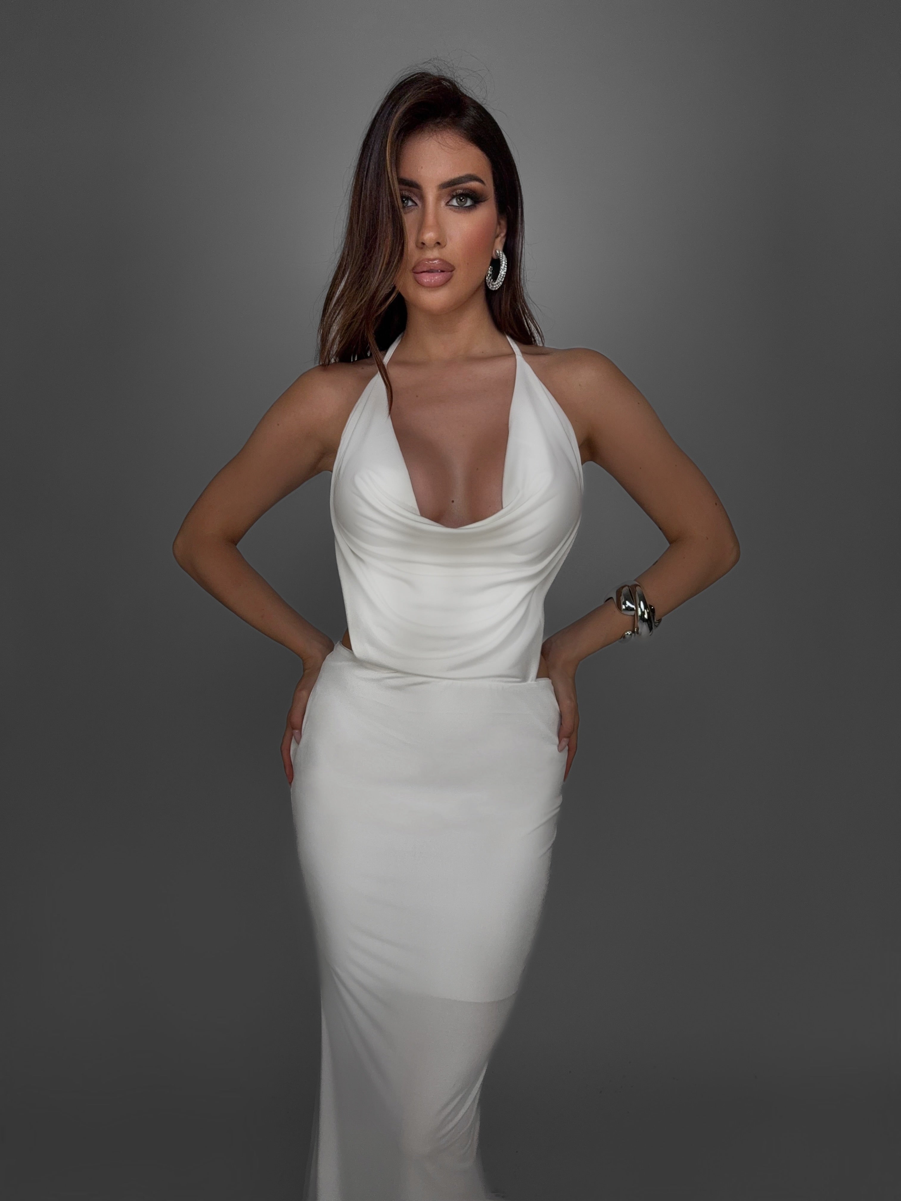 Elettra Dress - White