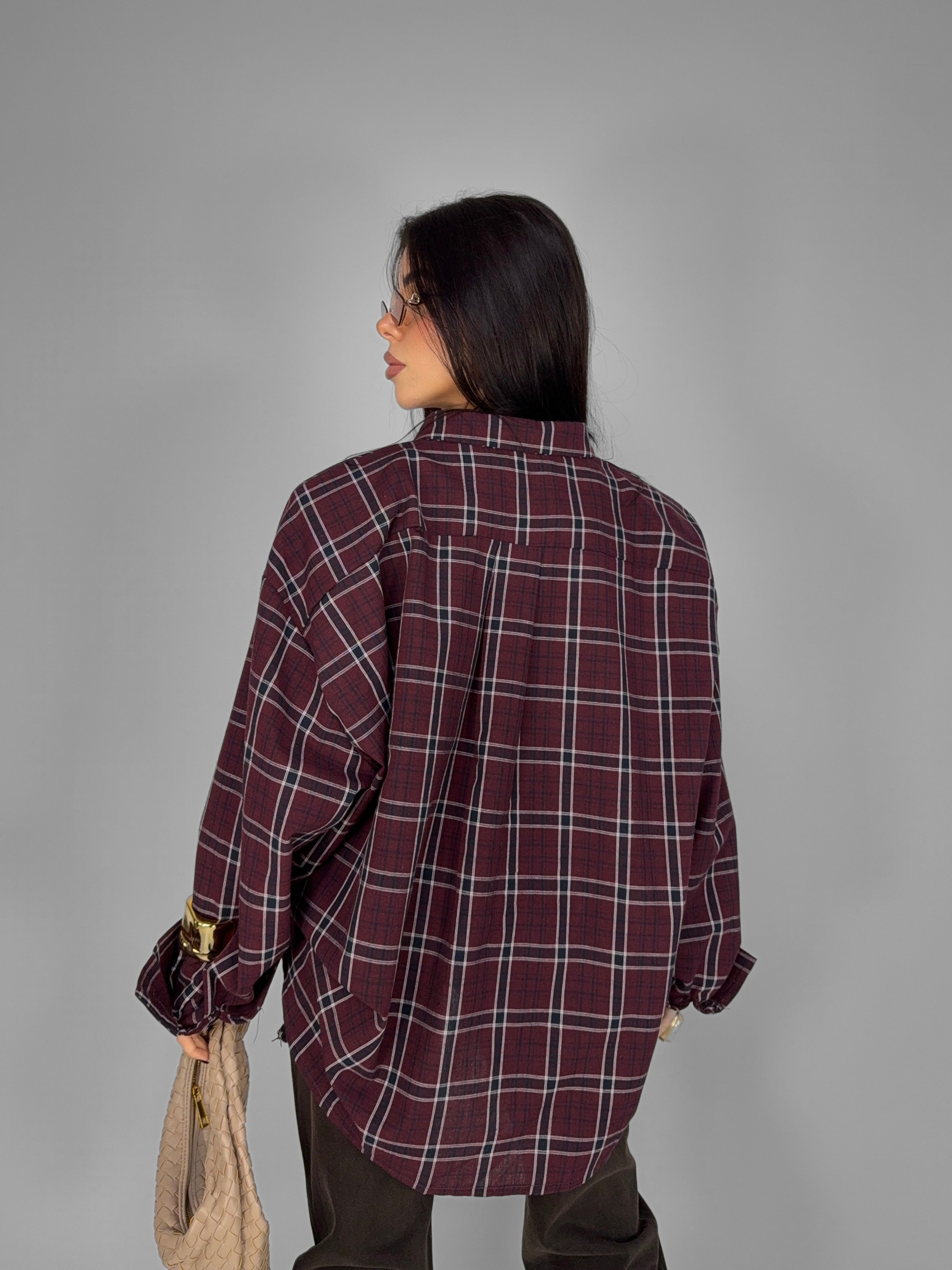 Camicia Rustic Tartan-Cherry Red