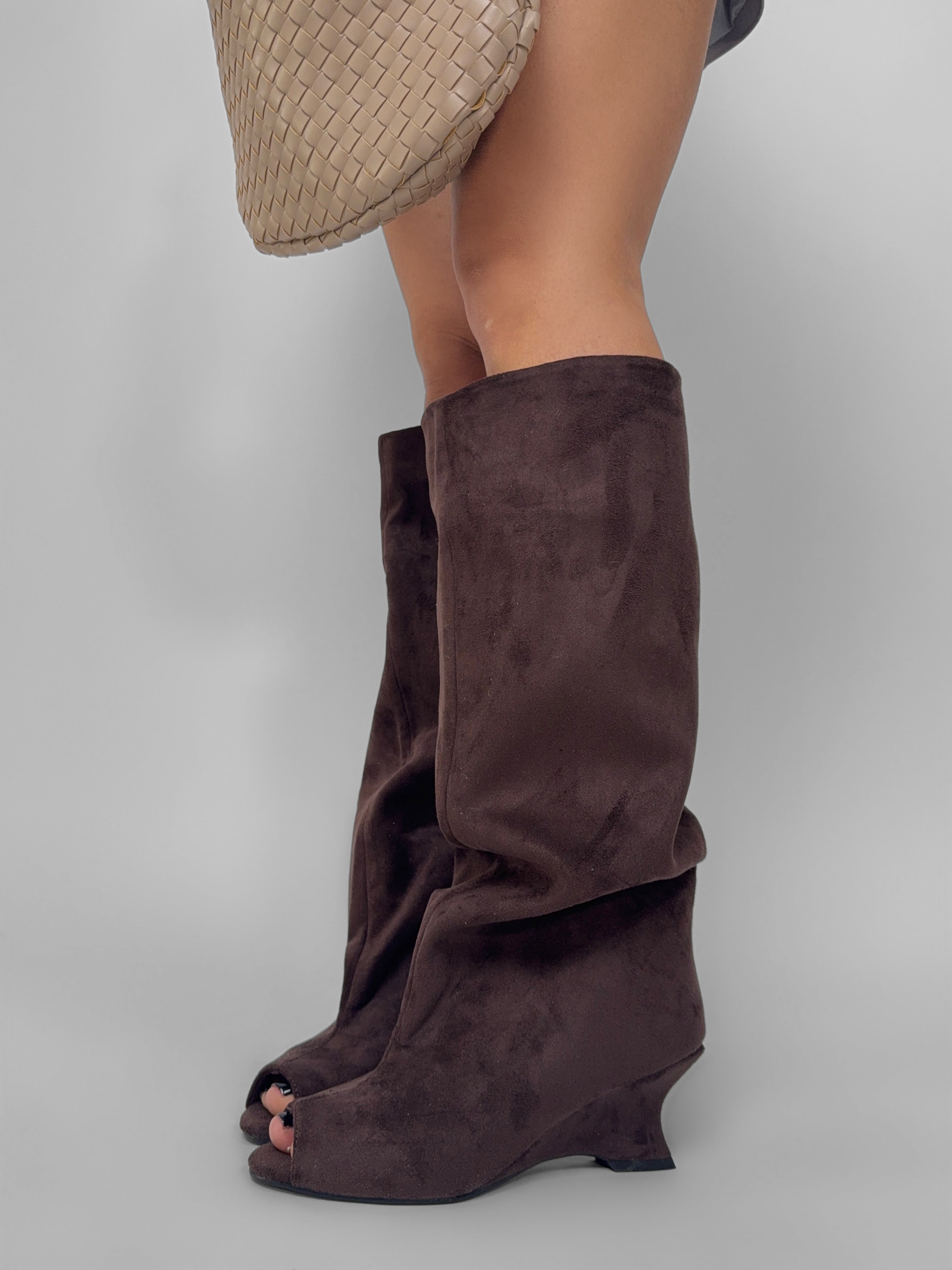 Stivale Velvet Opening-Brown