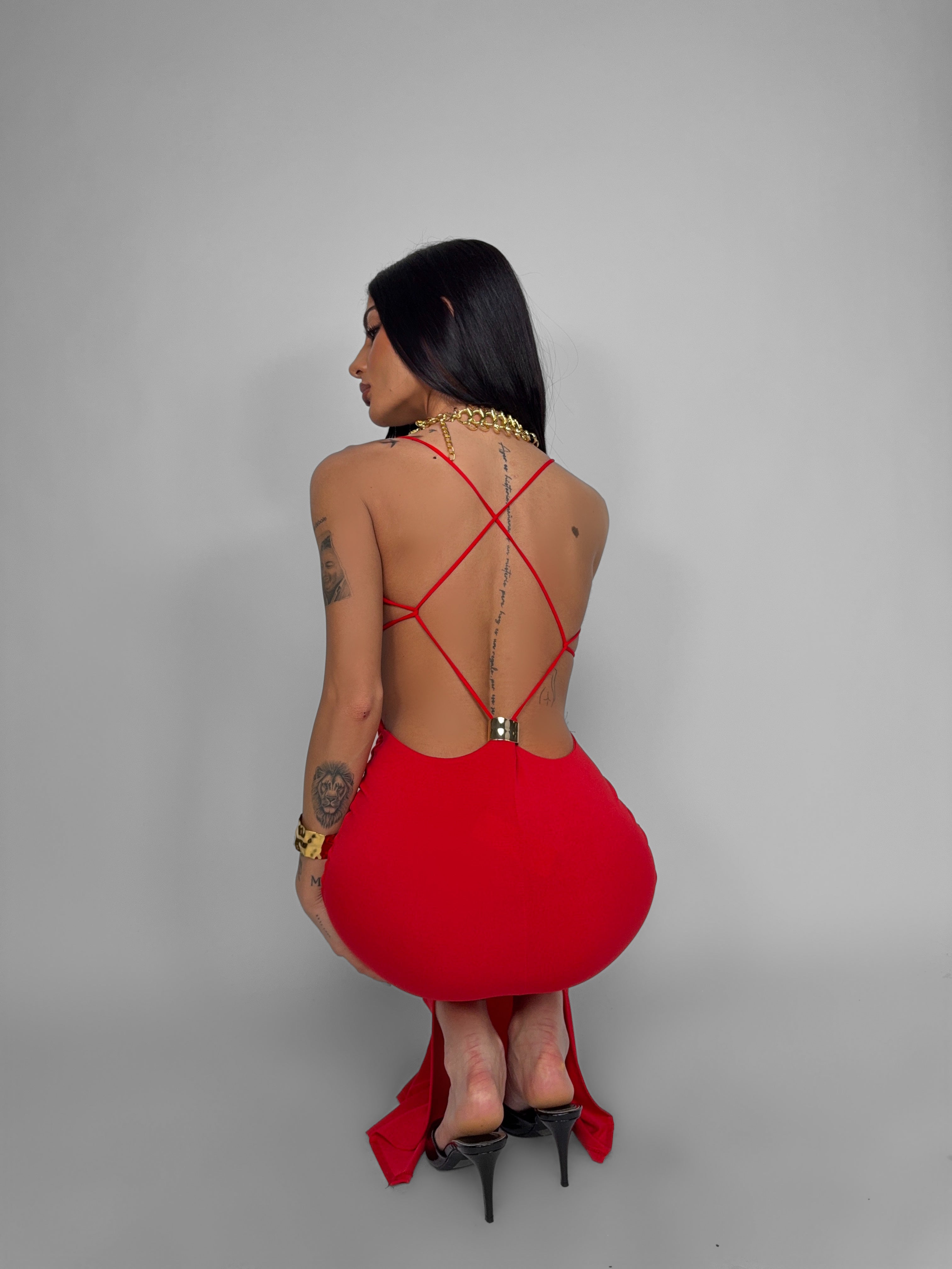 Abito Refined Gold-Red