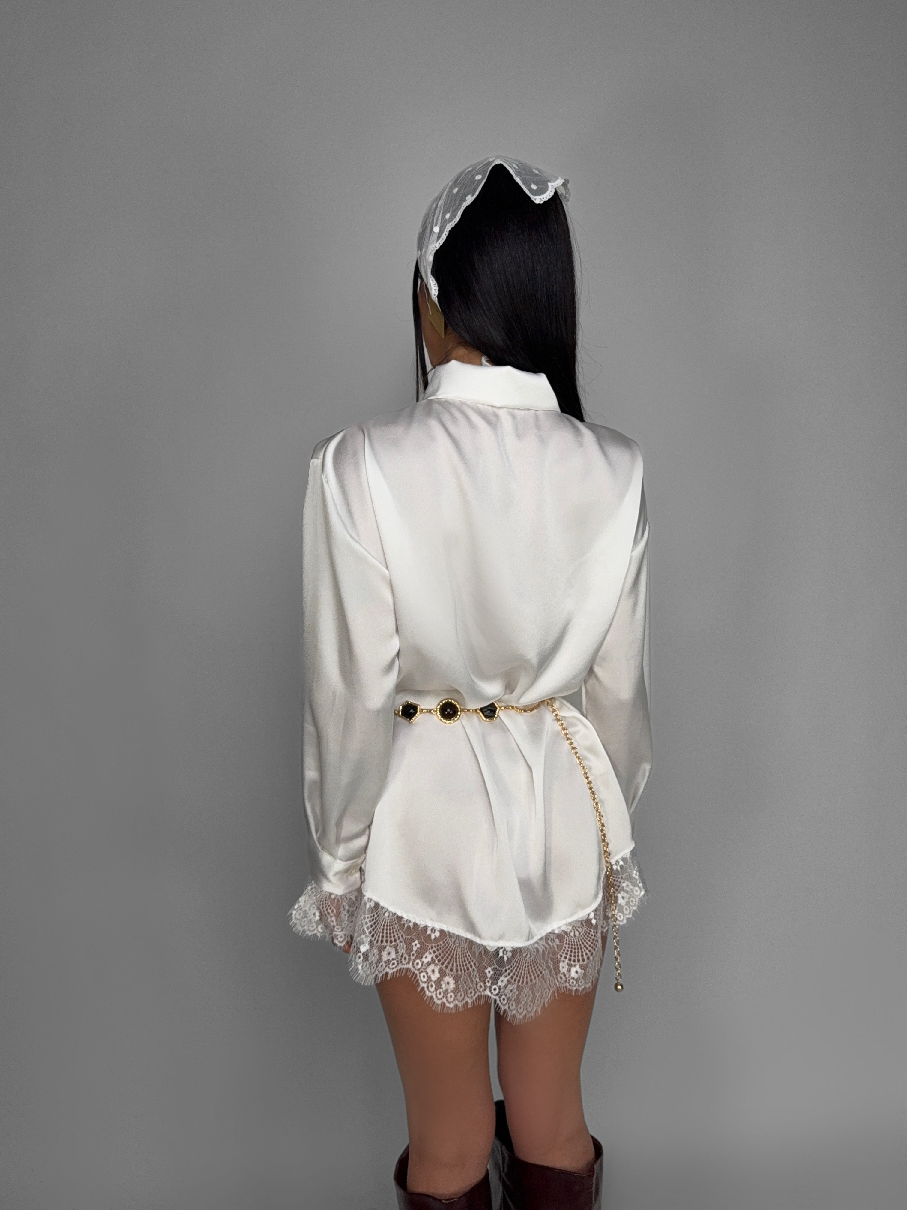 Abito Lace Layer-White