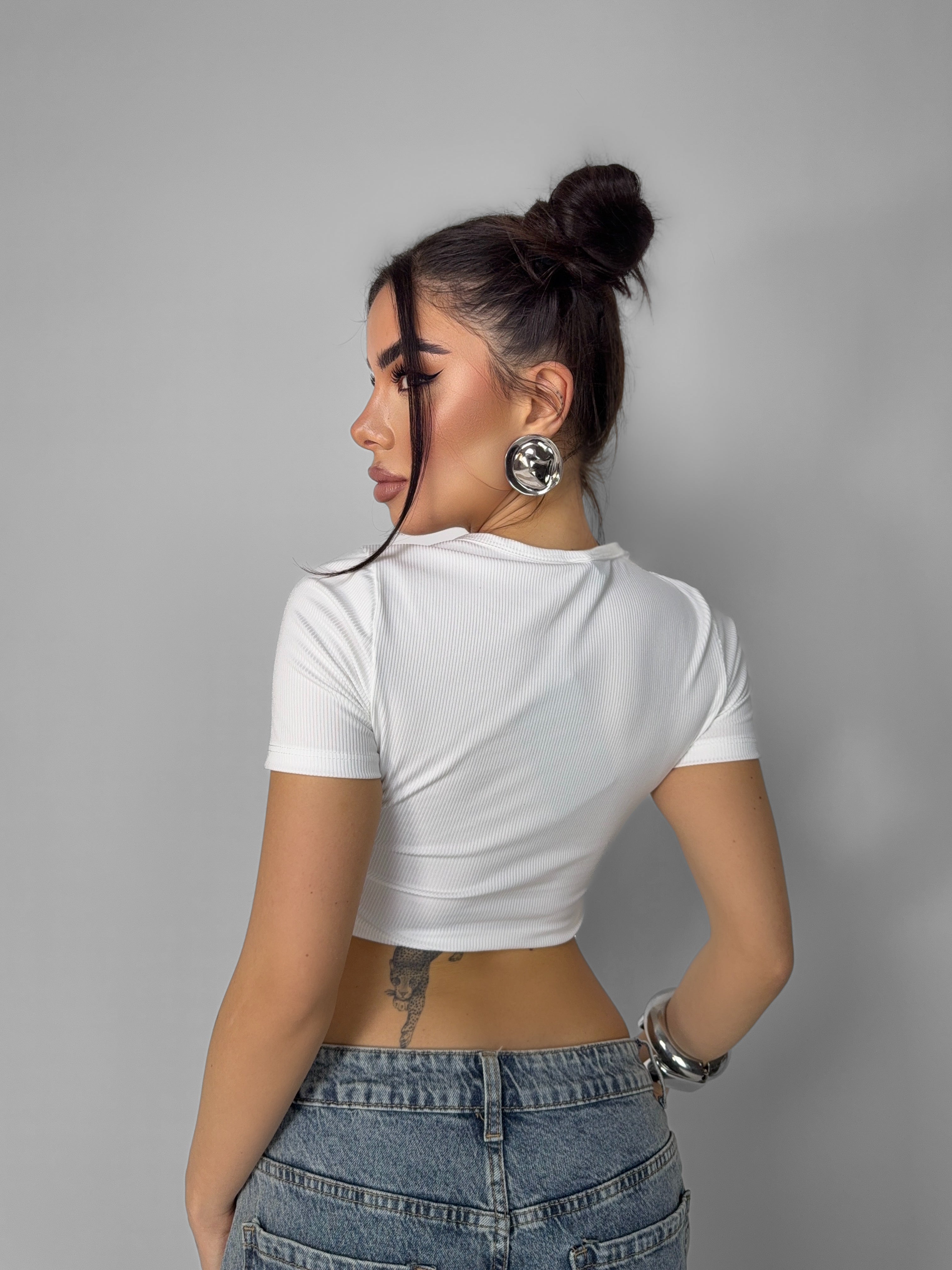 Top Fringe Glow-White