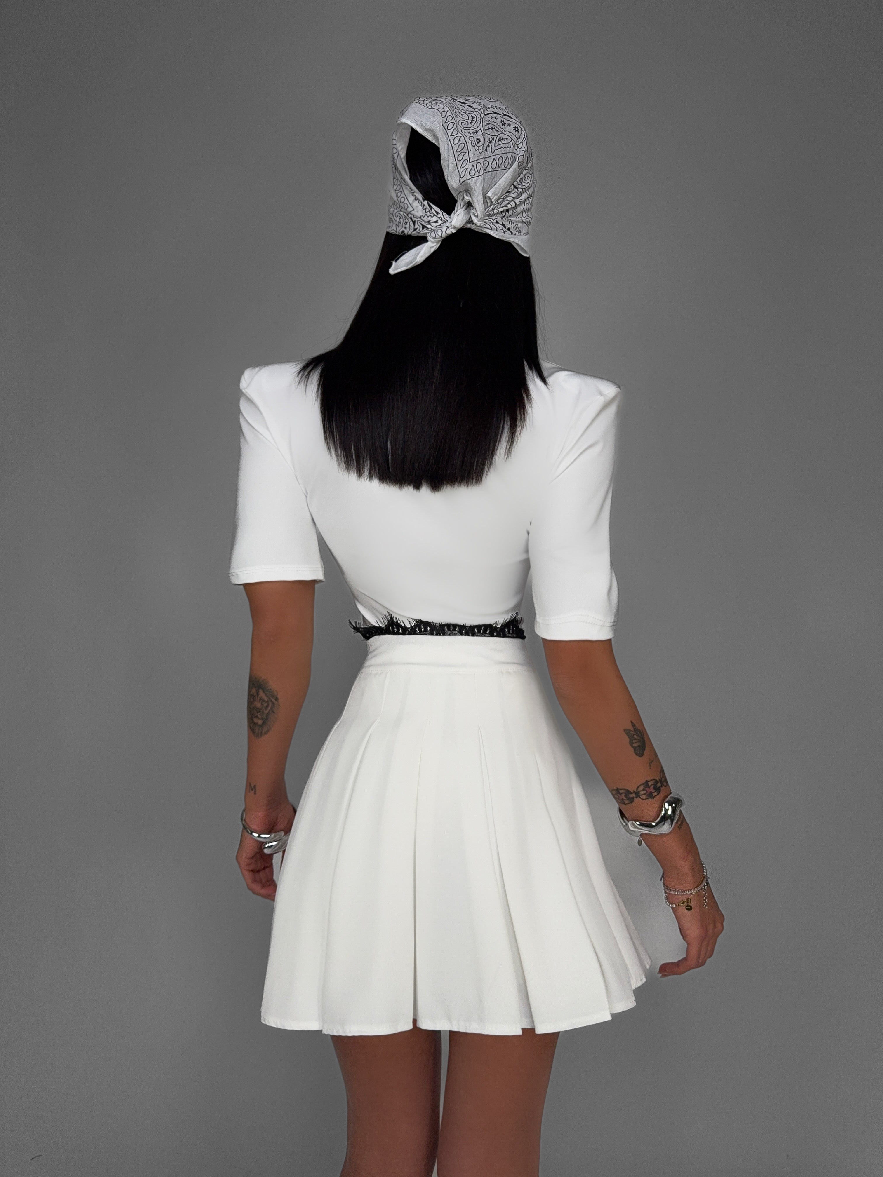 Top Lace Collar-White
