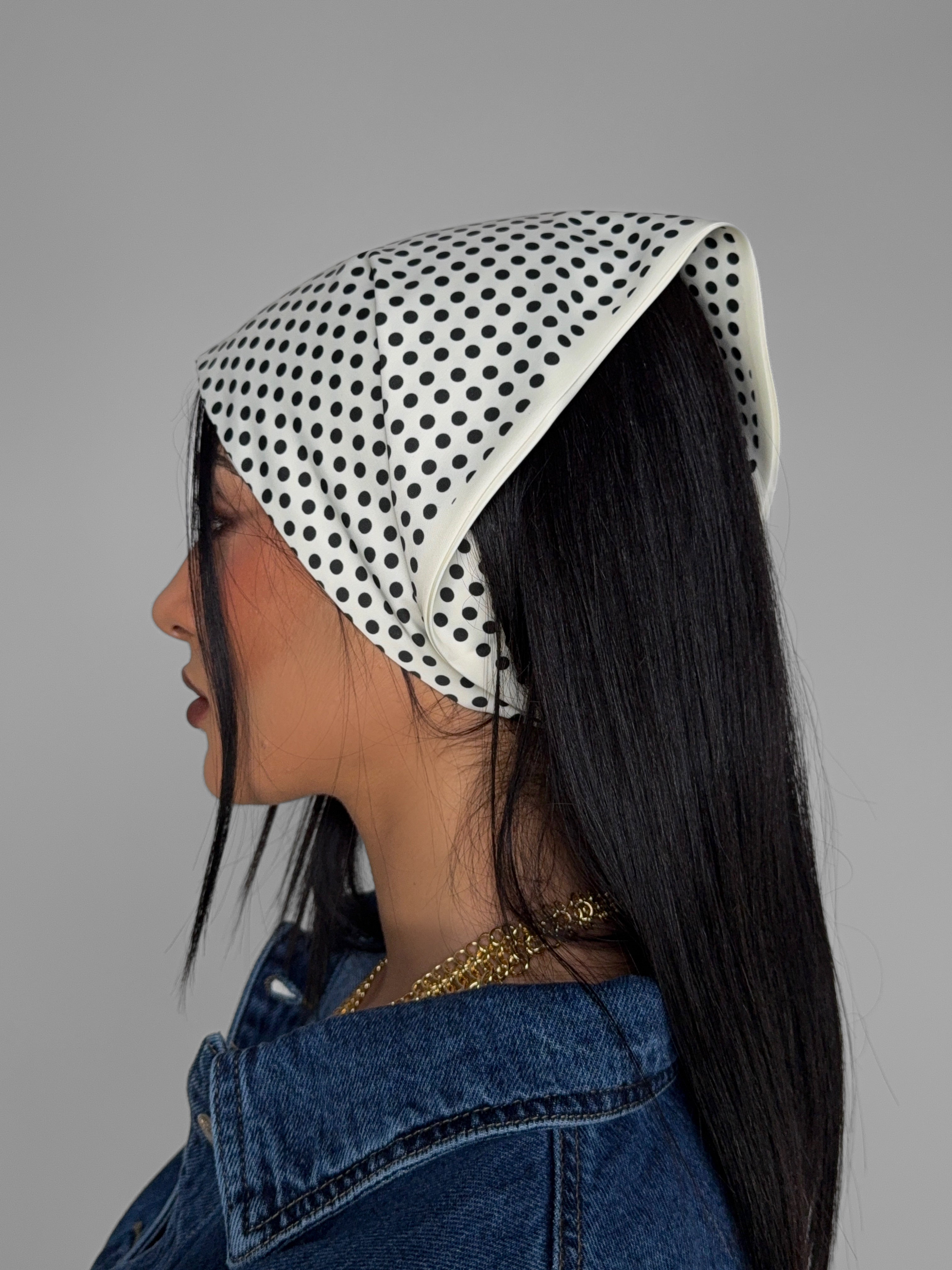 Bandana Pois-White