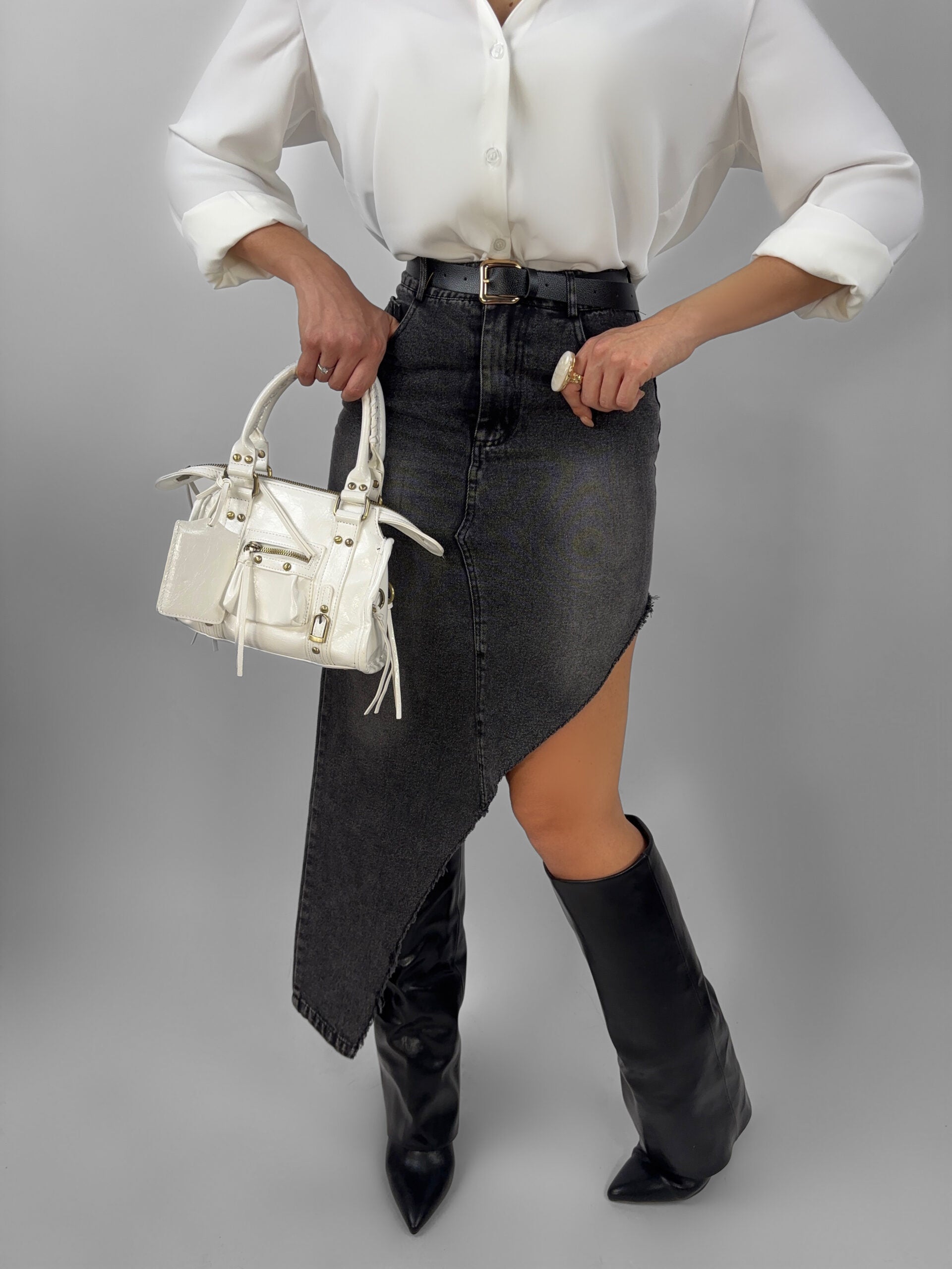 Gonna Denim Asymmetrical