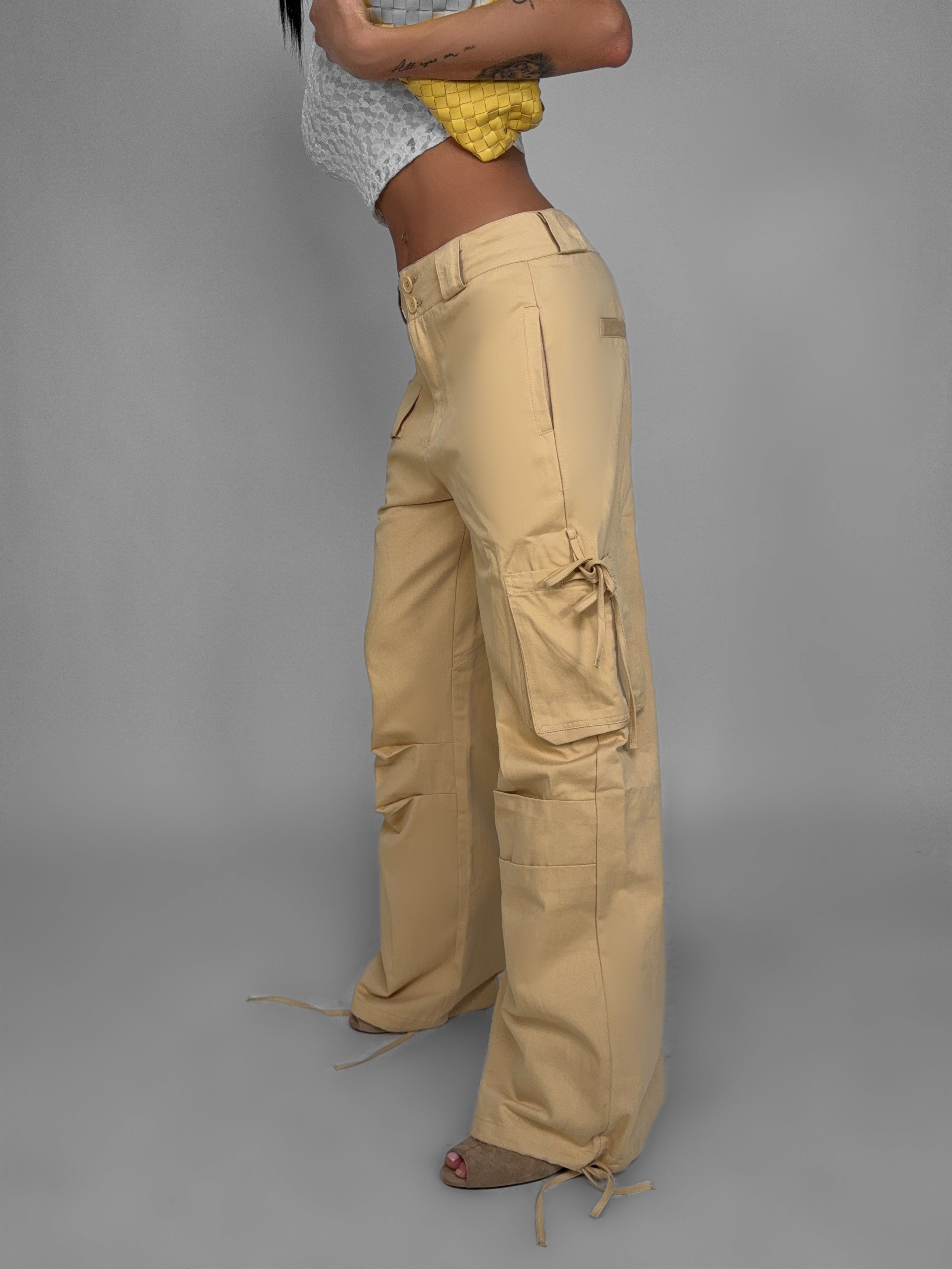 Pantalone Sweet Bow-Beige