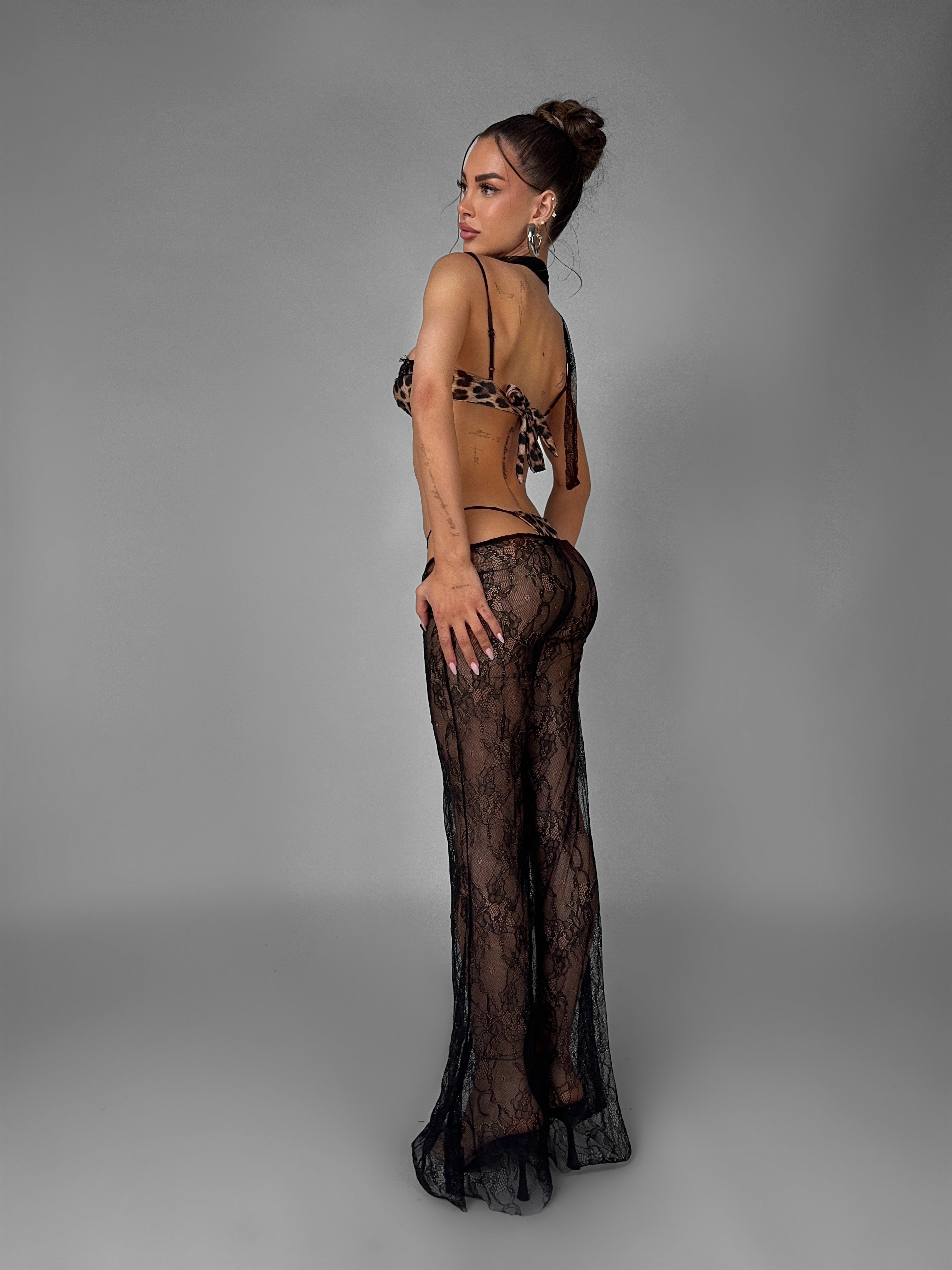 Set Pantalone + Foulard Selena-Black