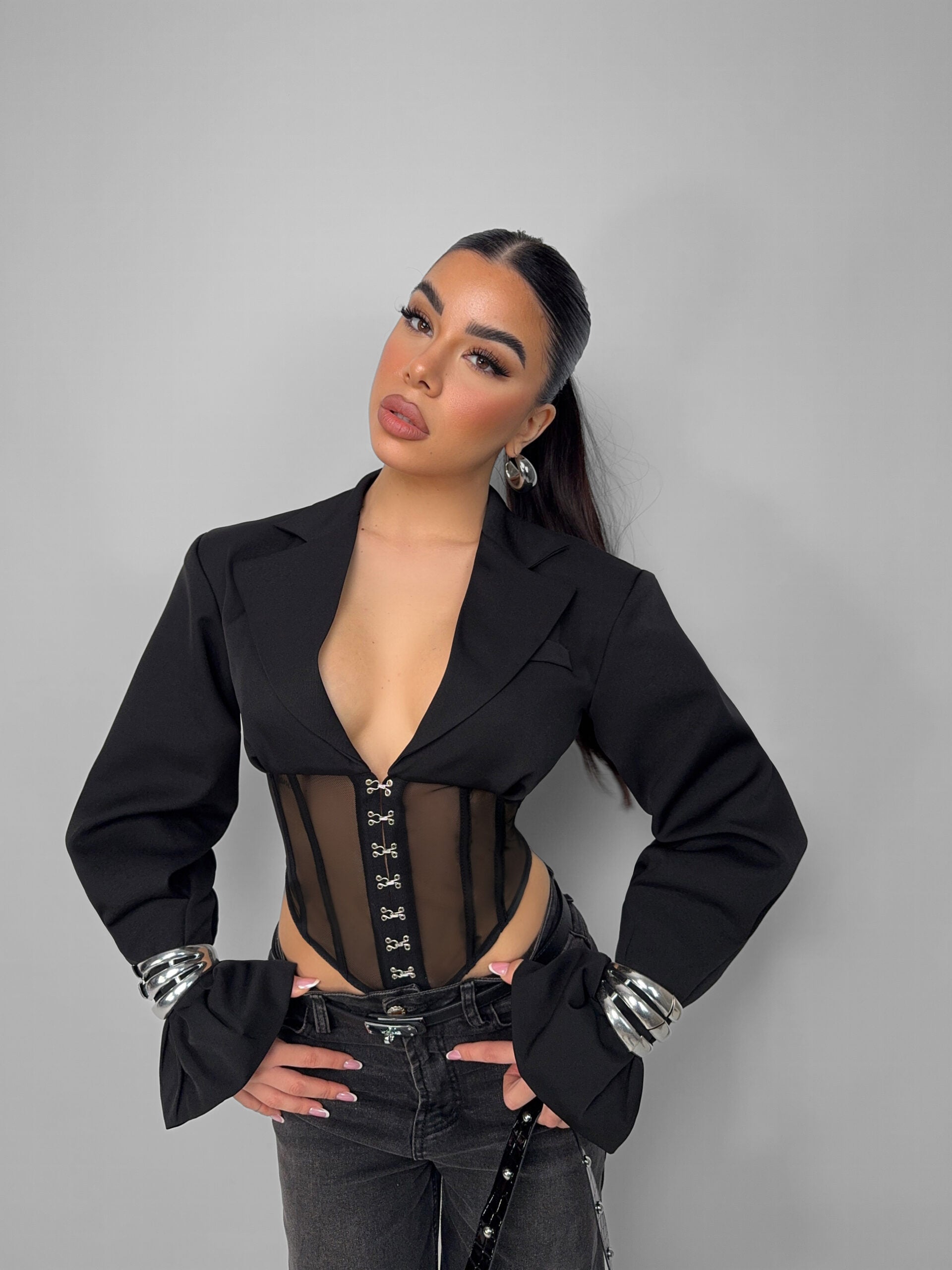 Giacca Bustier Sheer