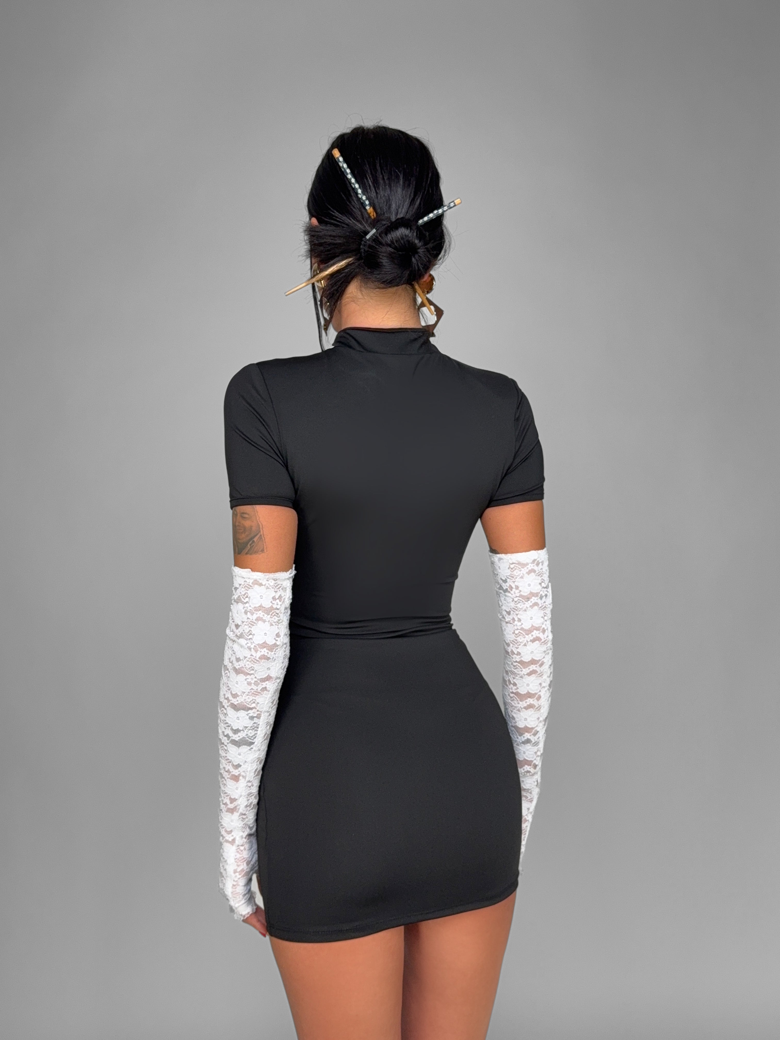 Abito Oriental Silk-Black