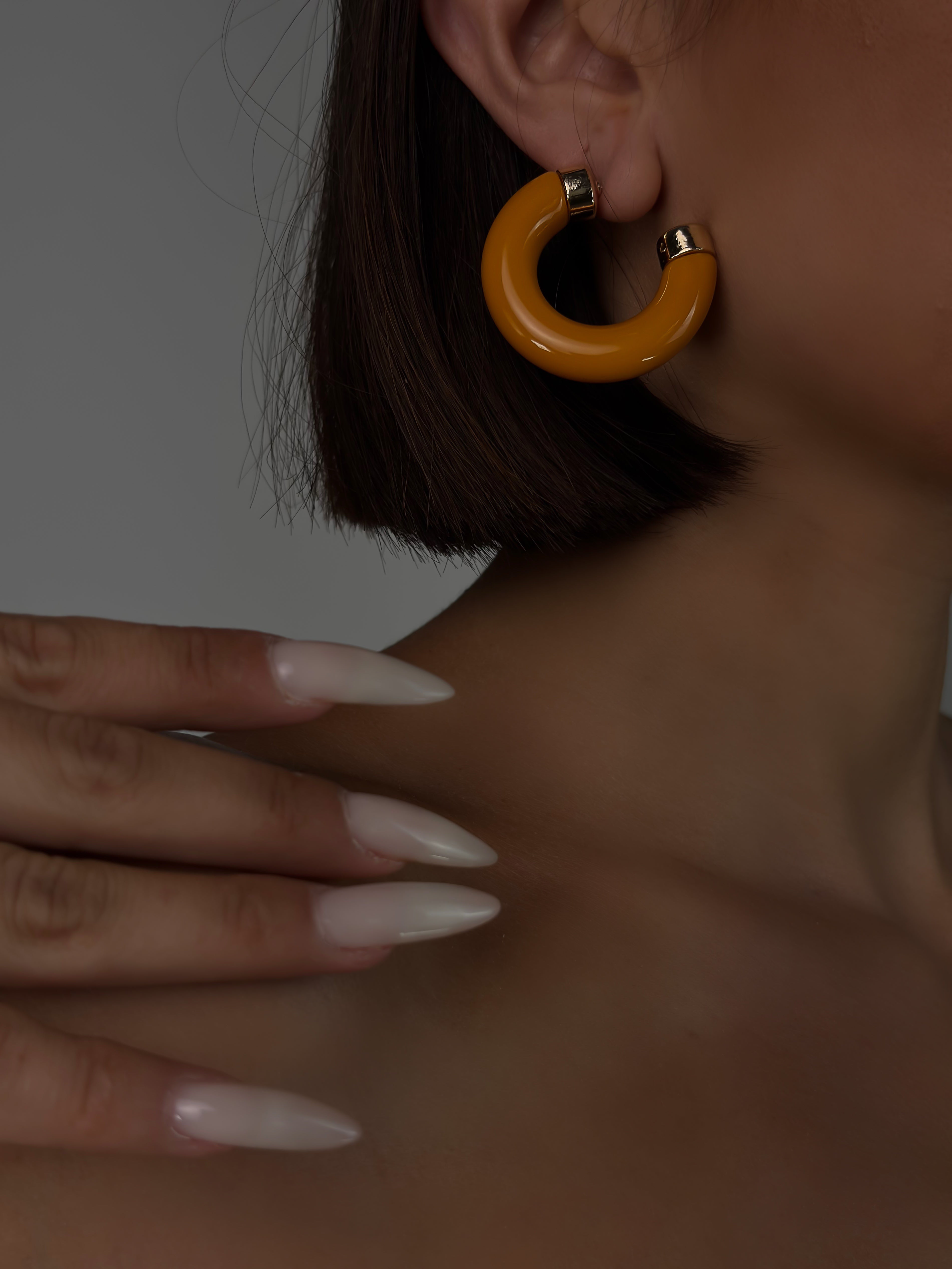 Orecchini Hoop - Arancione