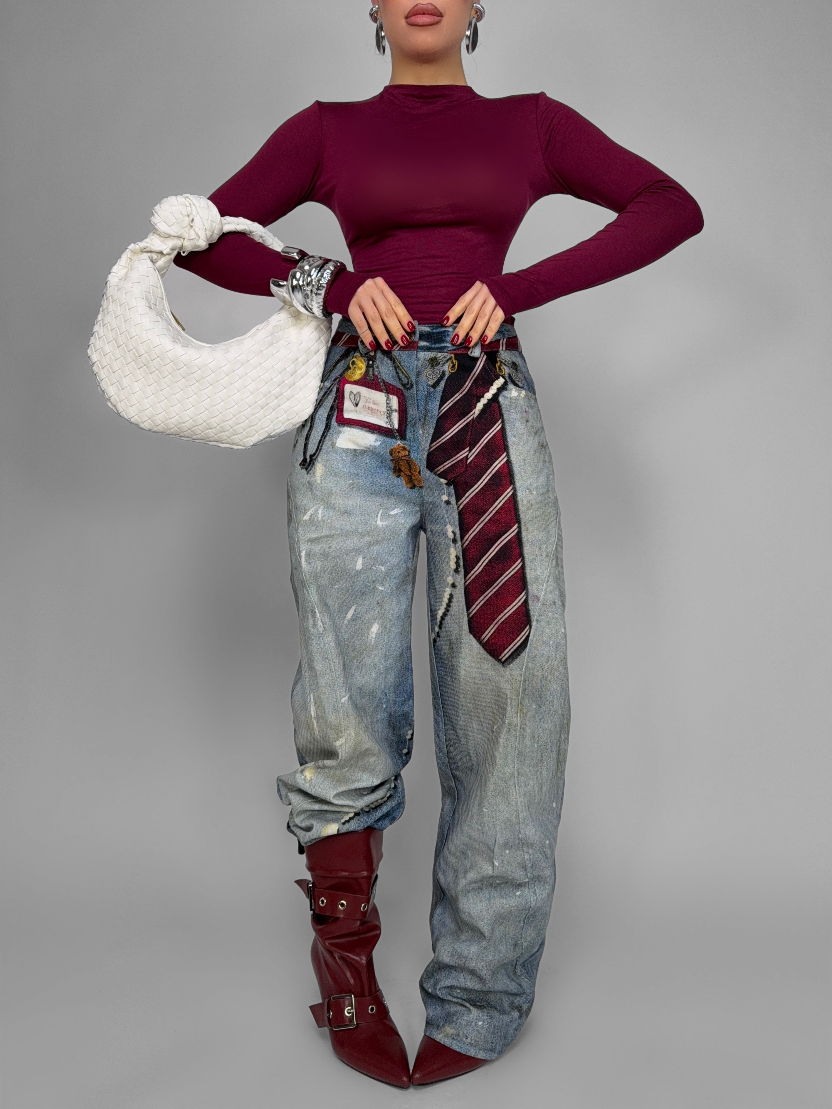 Jeans Denim Tie