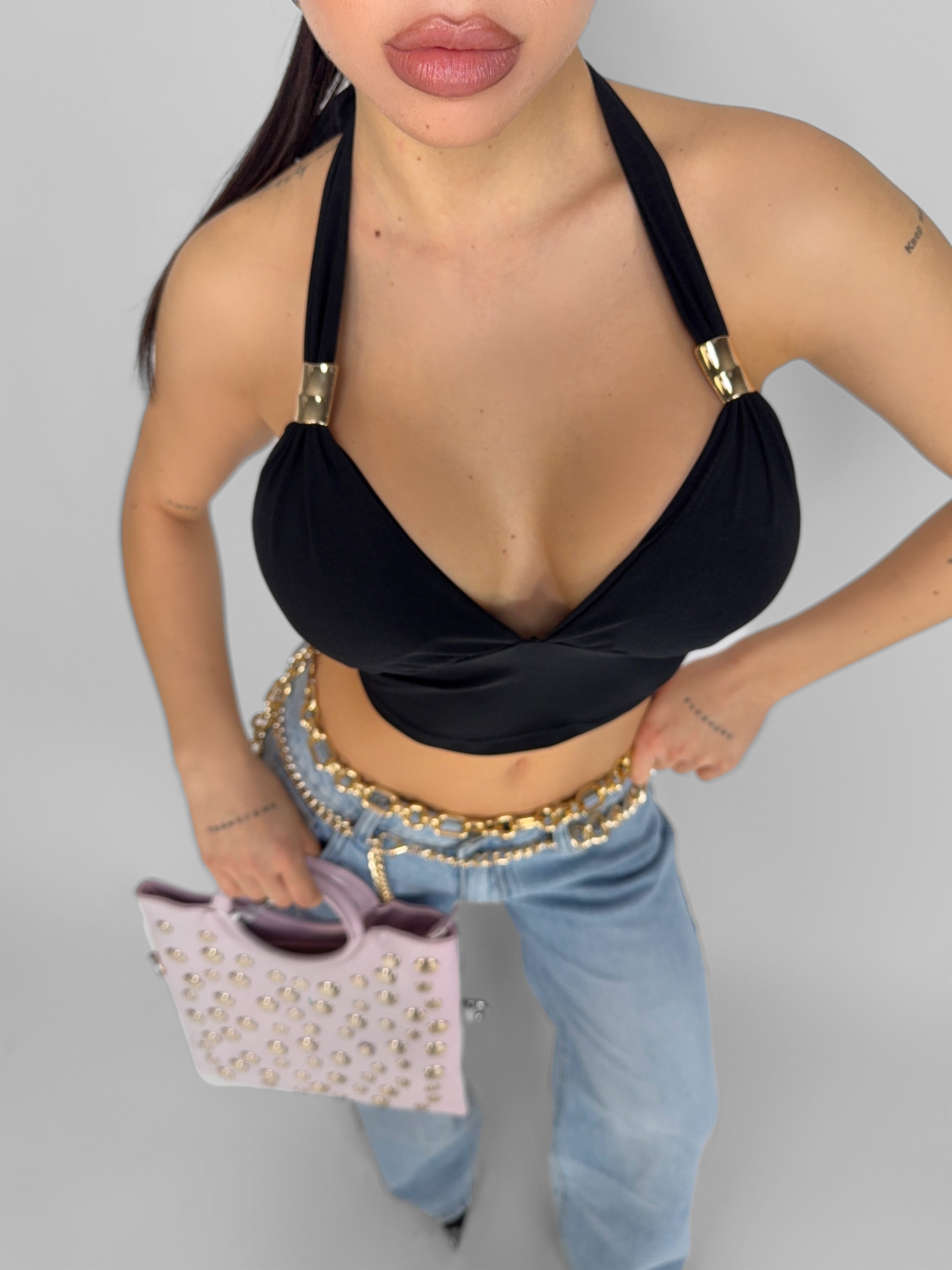 Top Gold Line-Black