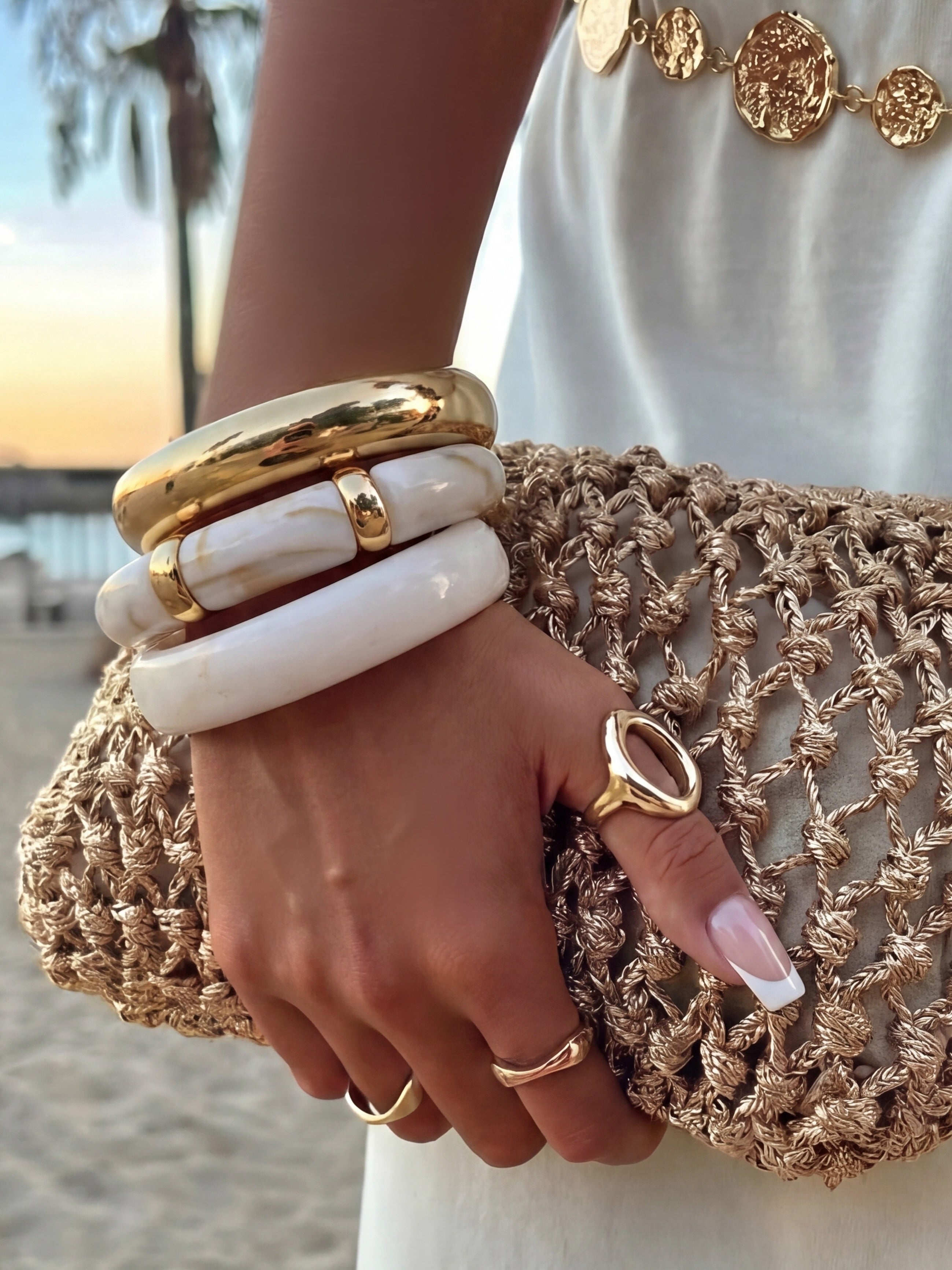 Bracciale Tris Glow White