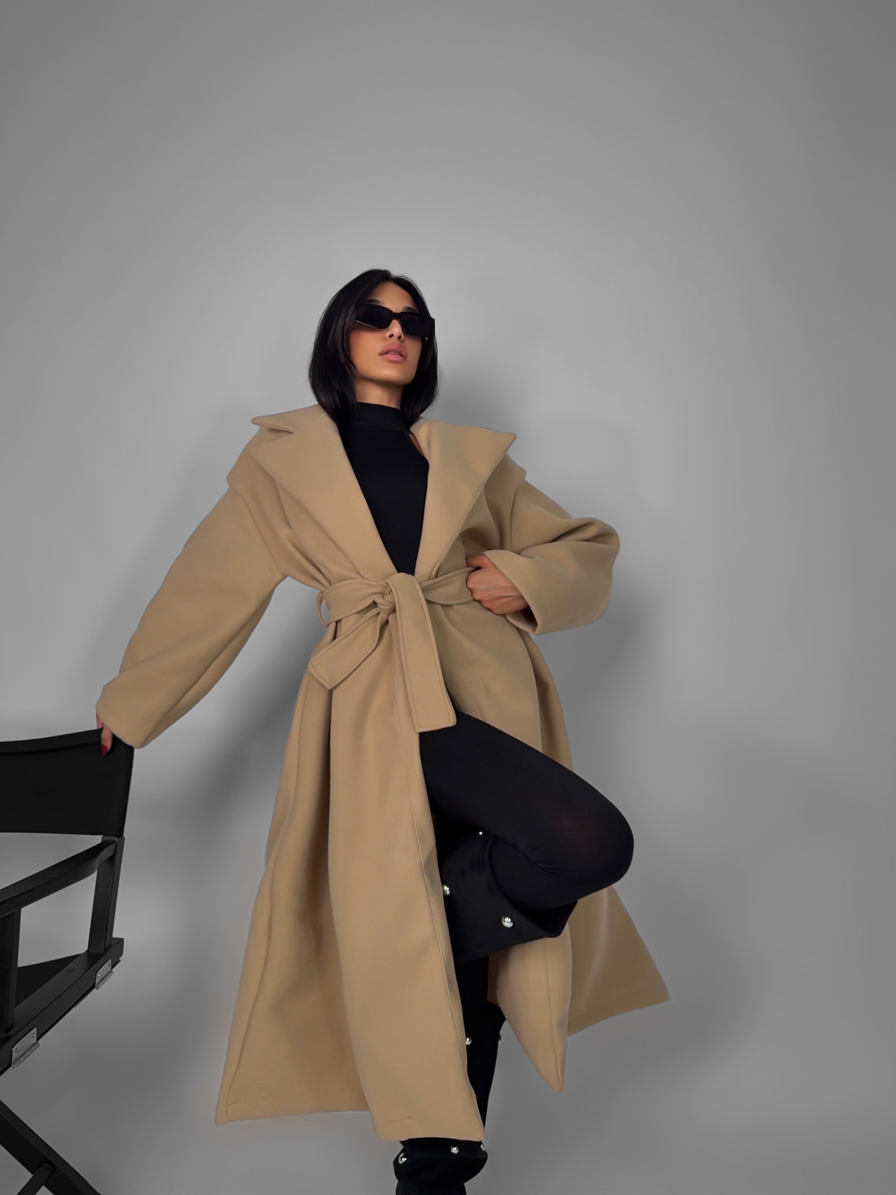 Cappotto Wrap - Camel