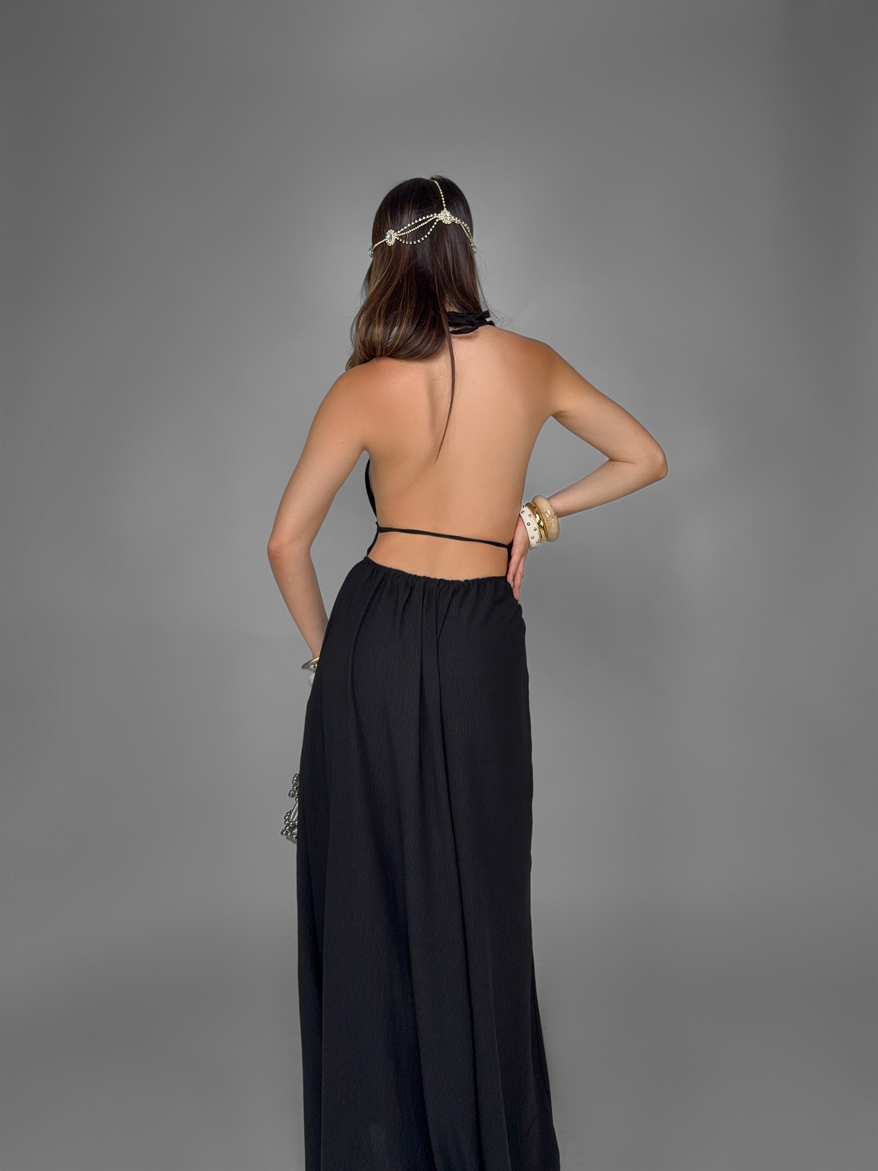 Abito Monaco Halter-Black