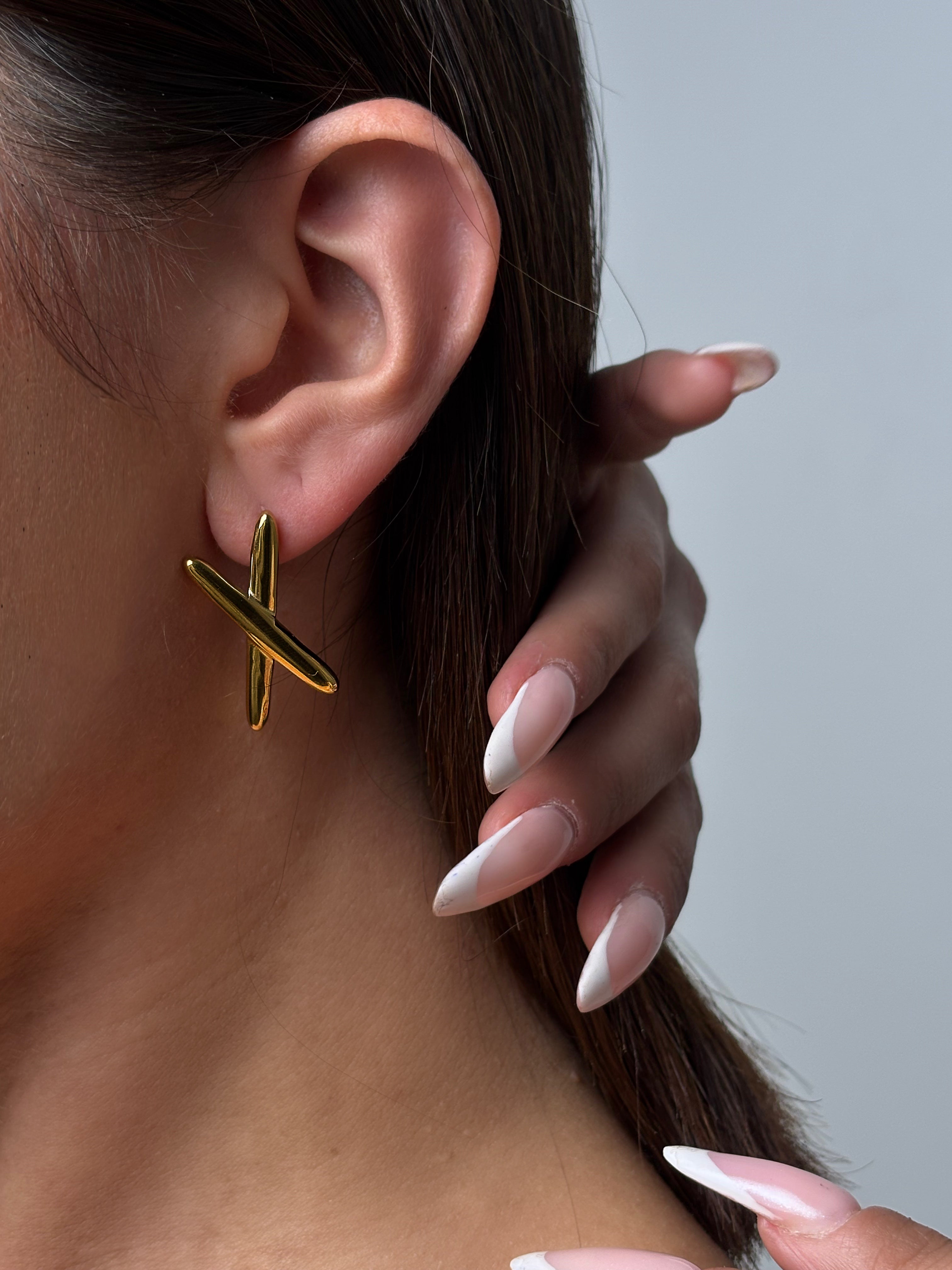 Orrecchini Cross-Gold