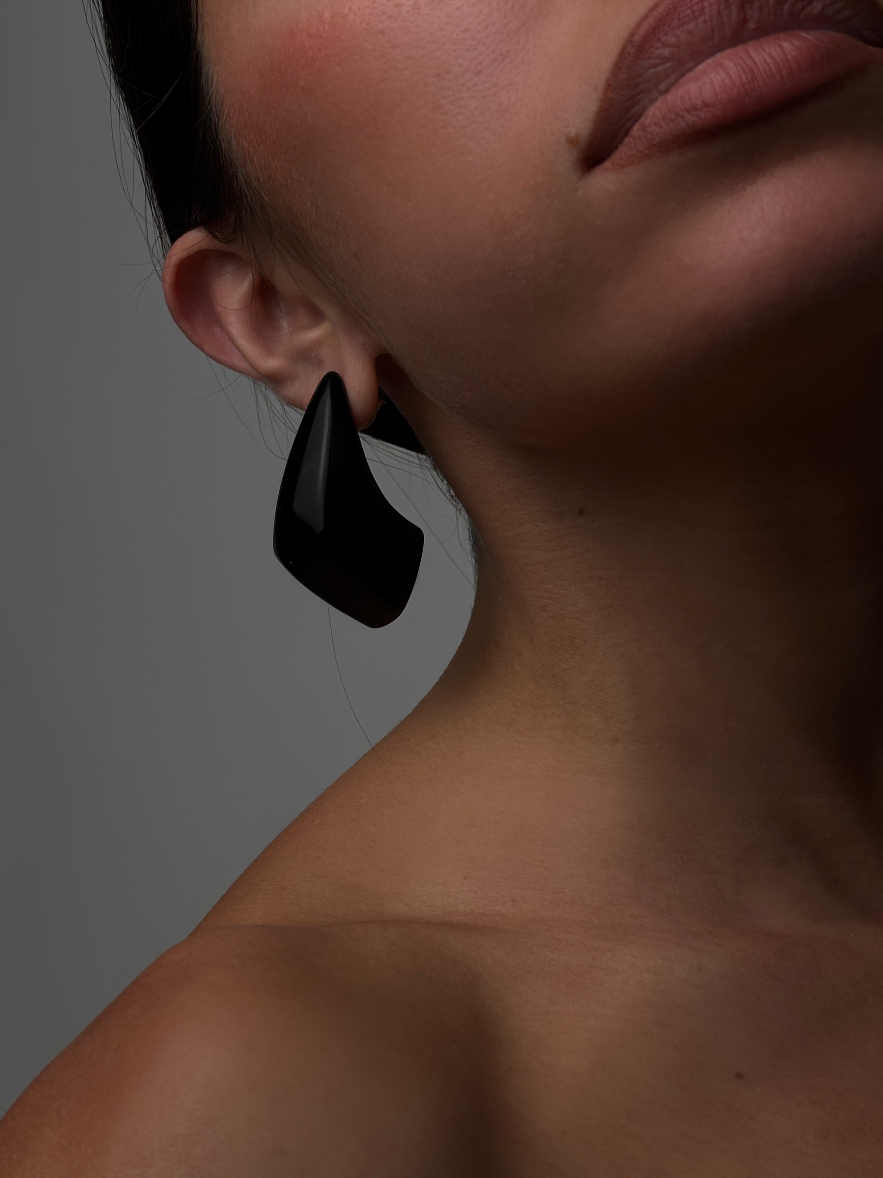 Orecchini Teardrop Ruby-Black