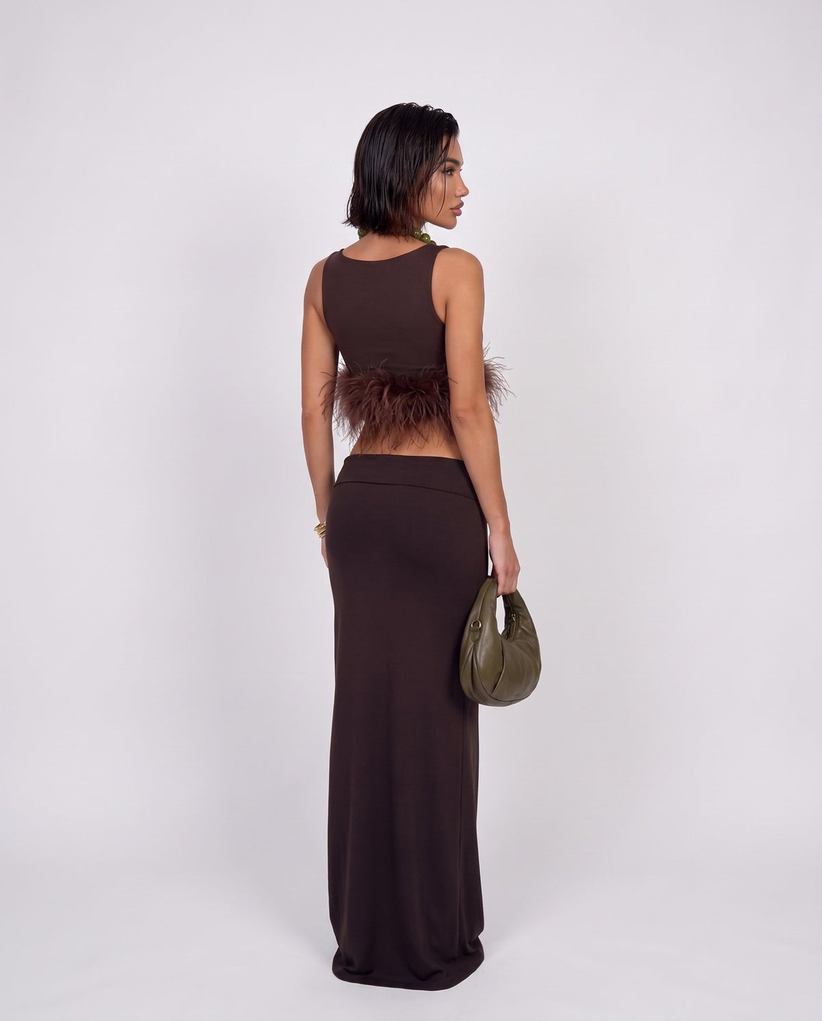 Total Look Long Line-Brown