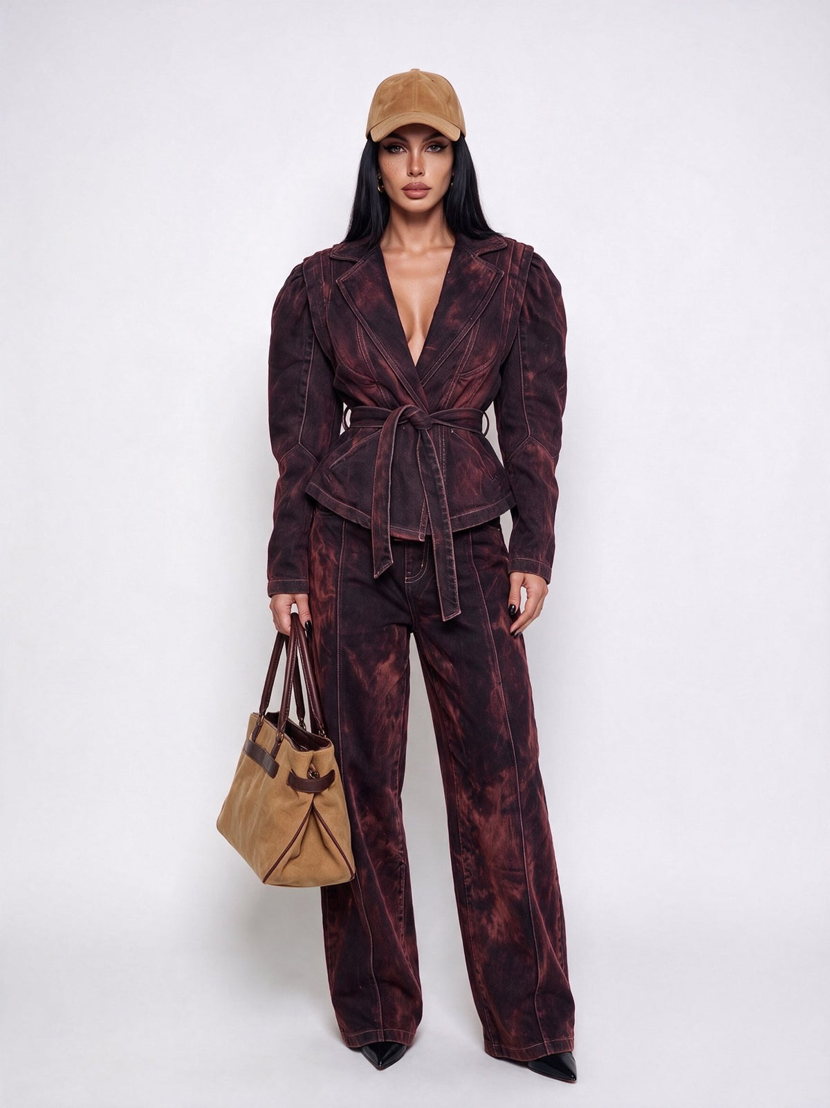 Total Look Velvet Mood-Cherry Red