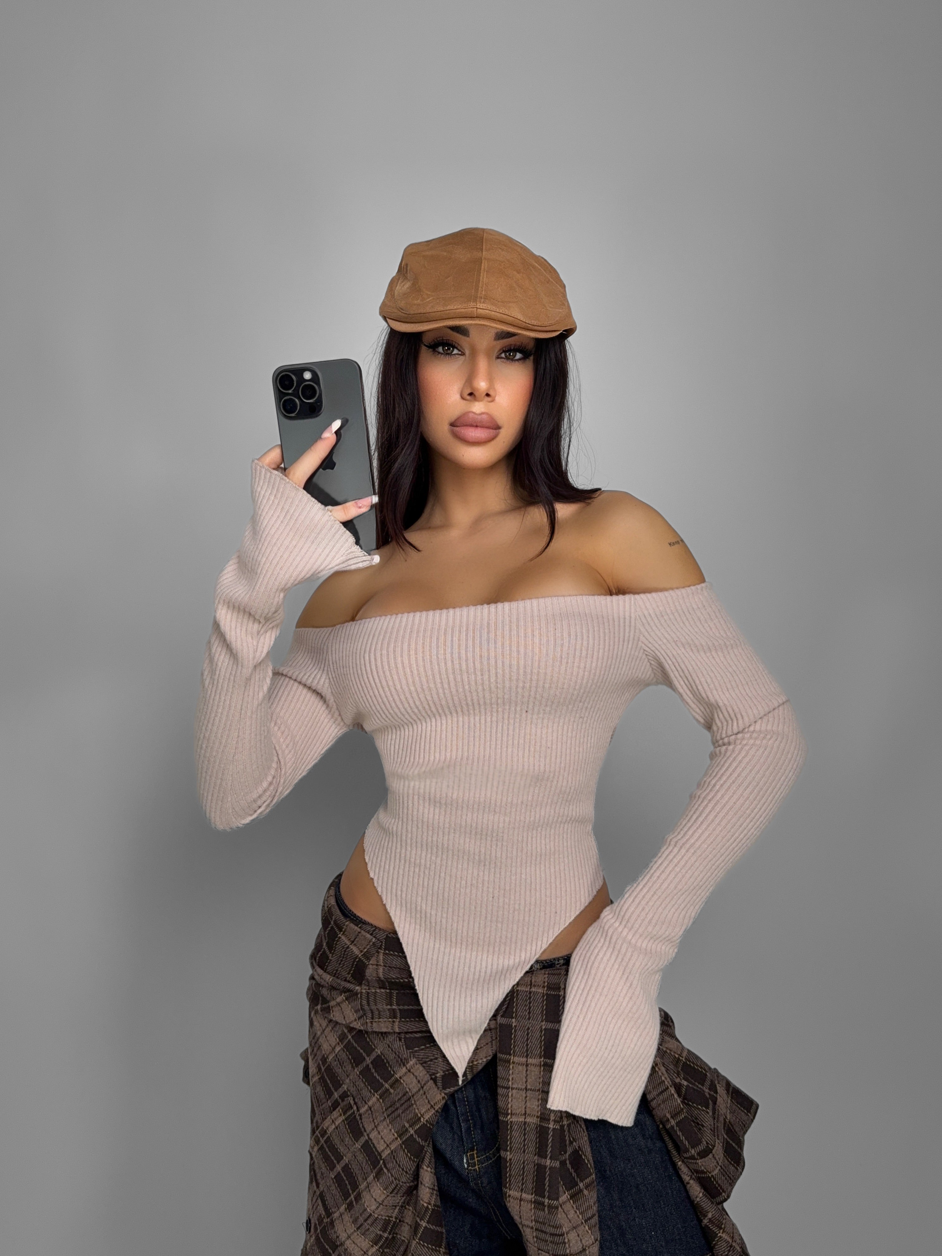 Maglione Shaping Mode-Beige